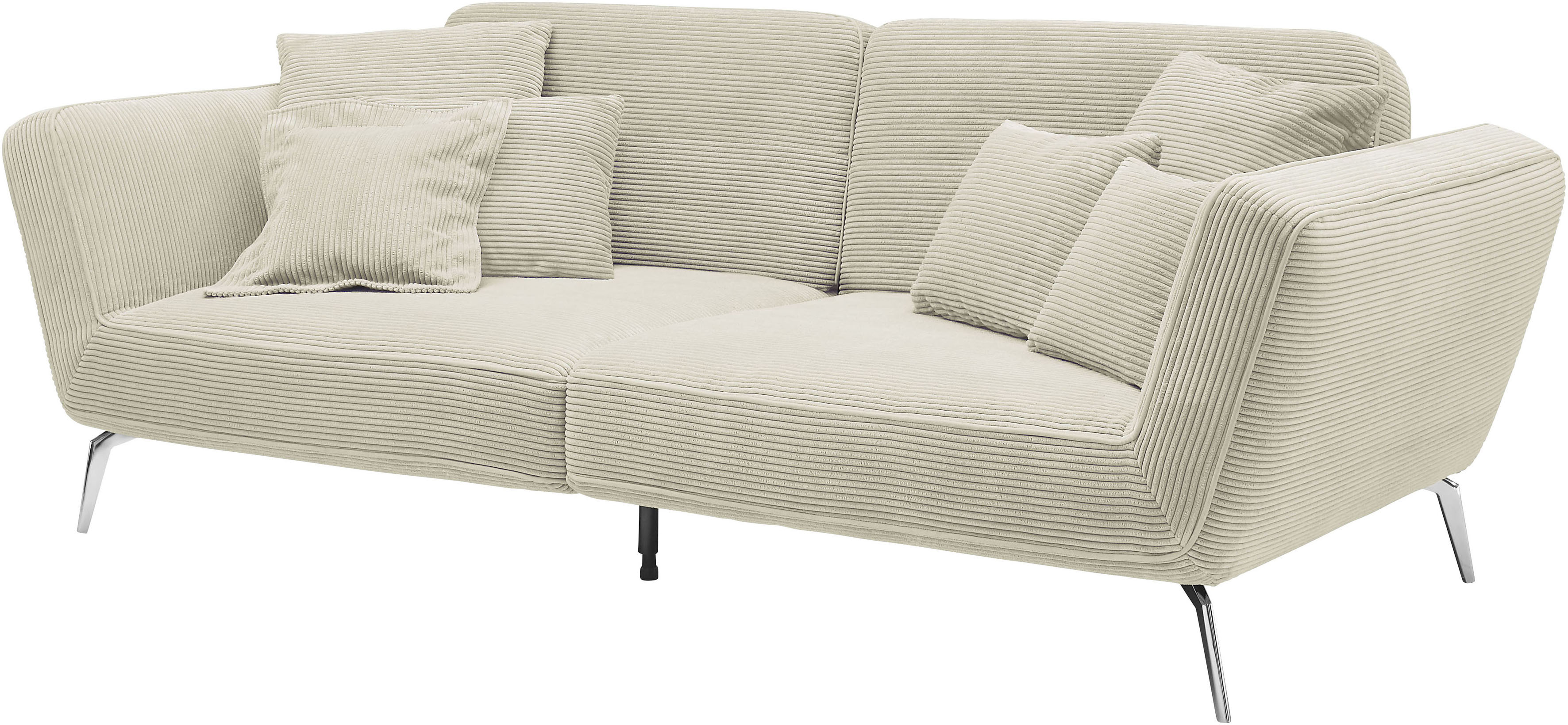 Thumbnail - set one by Musterring Big-Sofa "SO 4500", Füße chromfarben, wahlweise mit Kopfstütze, Breite 260cm, in Cord