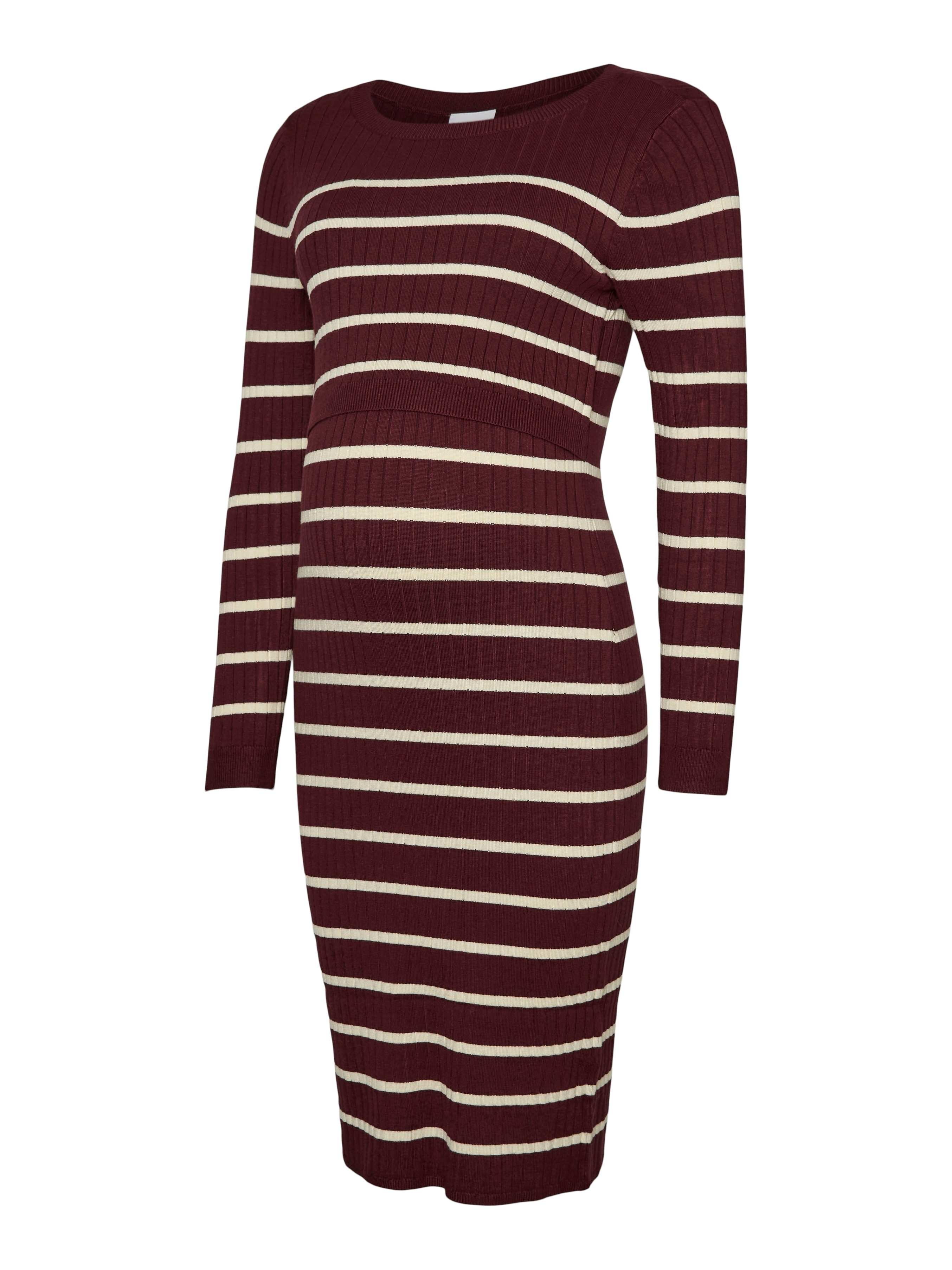 Mamalicious Umstandskleid "MLNEWSIV JUNE LS UK KNIT DRESS 2F A NOOS" Viskosemischung, regular fit