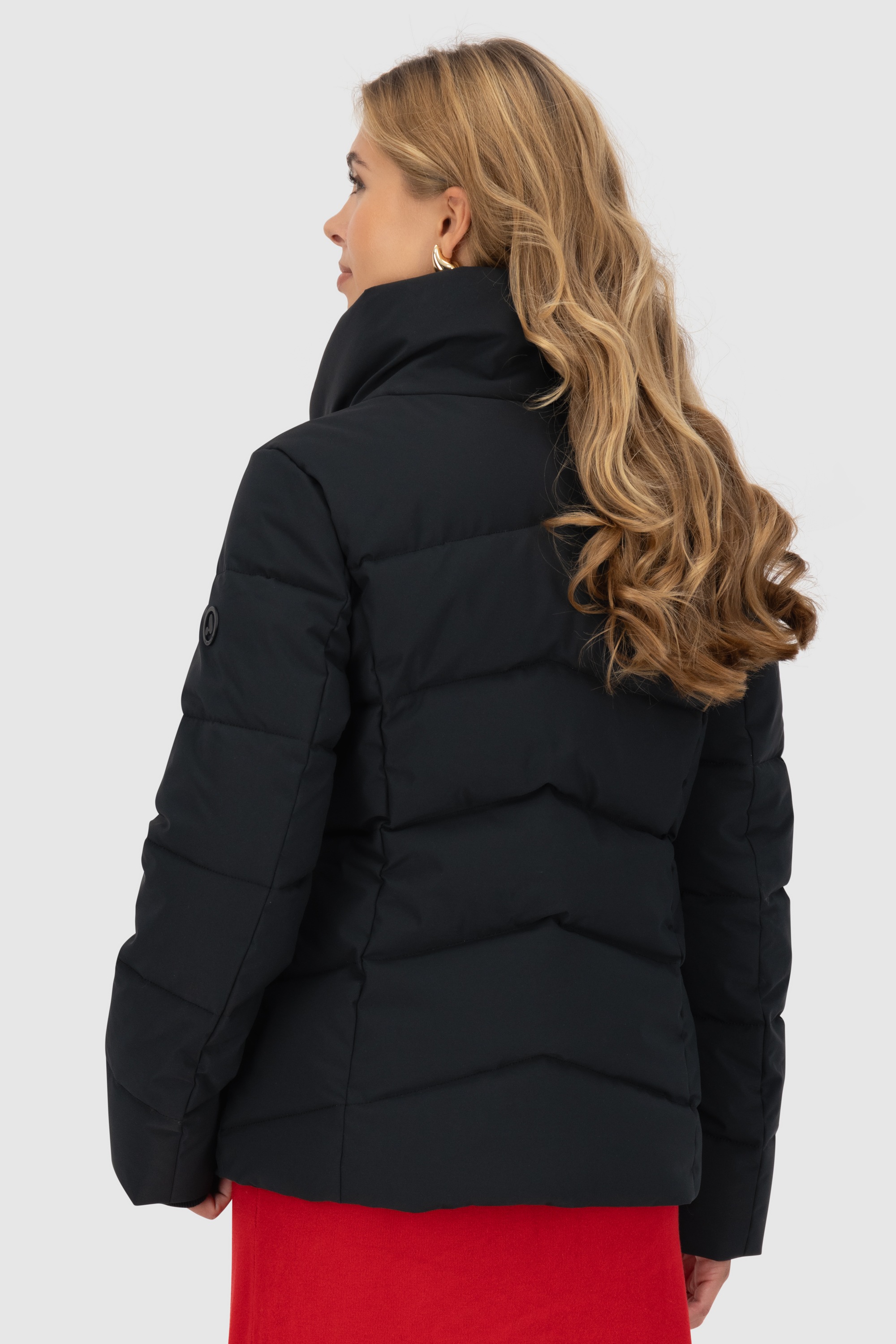 Alife & Kickin Winterjacke »Damen NellAK A«, ohne Kapuze, Figurbetont mit schrägem Reißverschluss und hohem gefütterten Kragen
