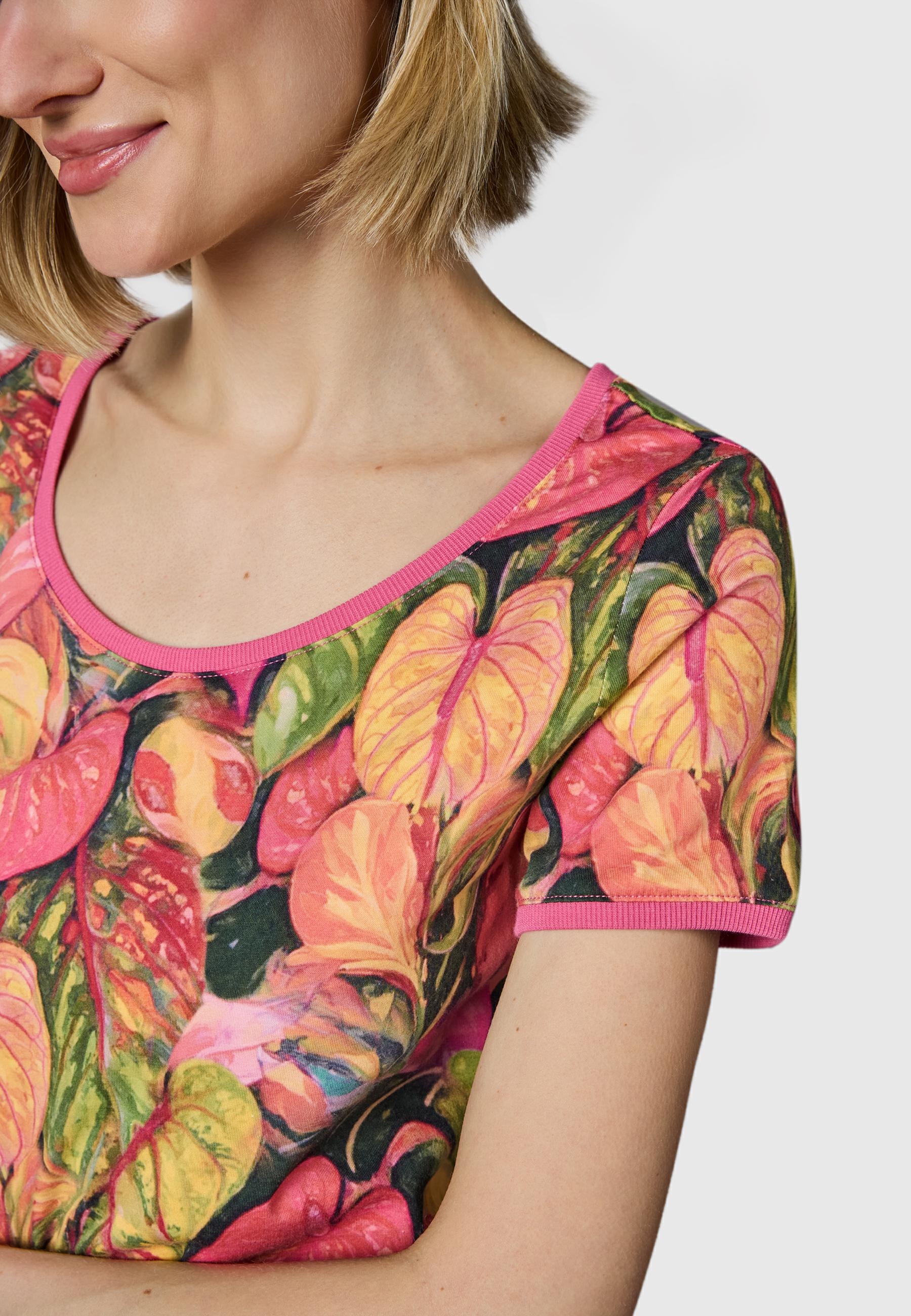 Ragwear Sommerkleid »Baomi Tropic YOUMODO« Außentaschen | Eingrifftaschen Gemustertes Kurzarm Kleid für Damen