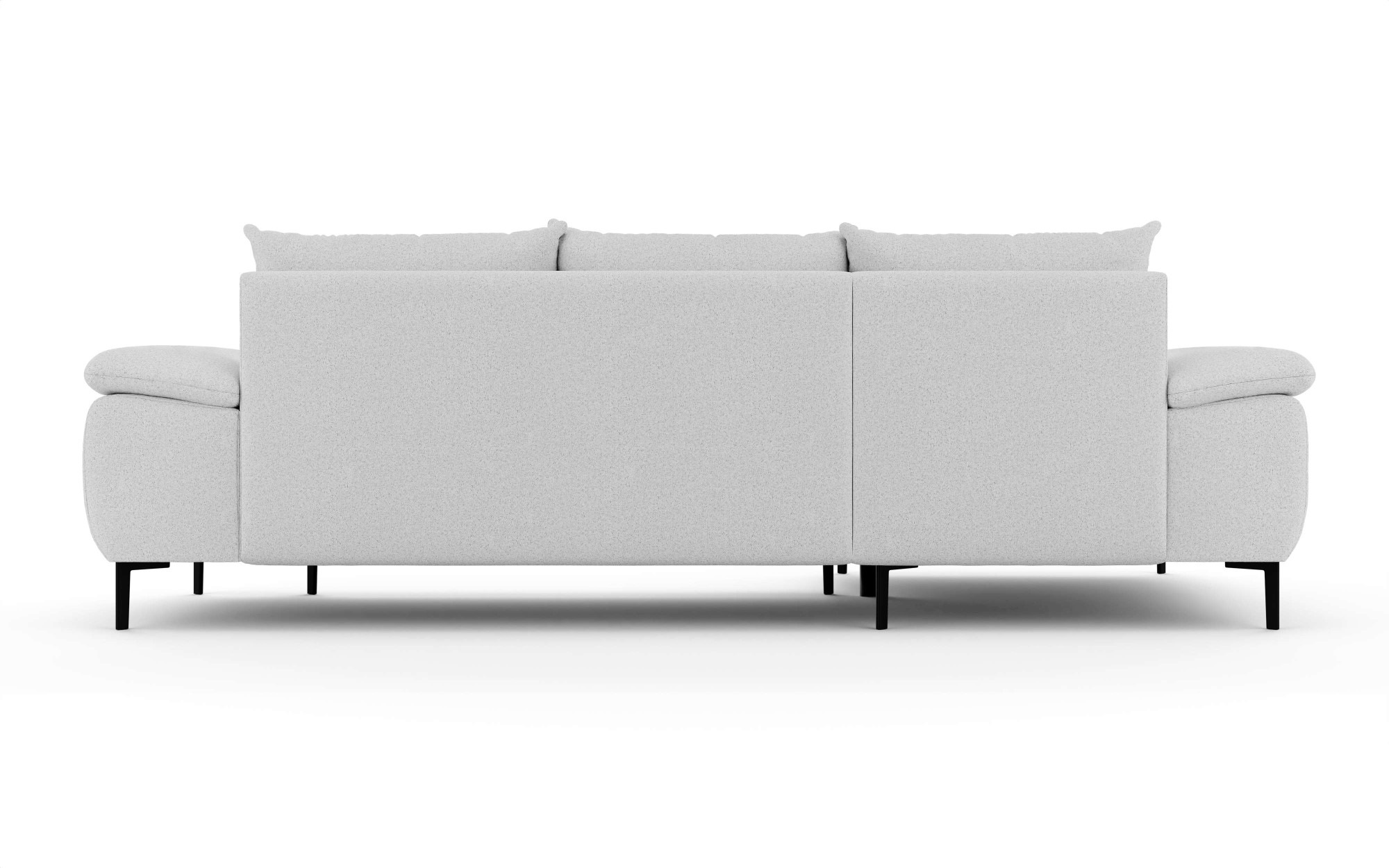 INOSIGN Ecksofa »DROMARA Schlafsofa mit Bettkasten, Maße: B/T/H 277/141/91 cm«, L-Form mit Recamiere rechts/links bestellbar, Wellenunterfederung