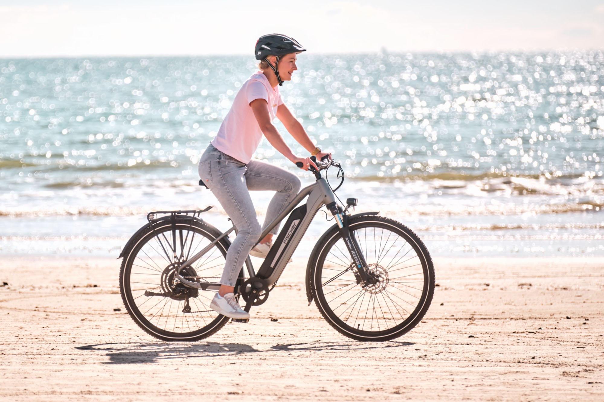 FISCHER Fahrrad »TERRA 2.2 459 55« 8 Gang Shimano ACERA Schaltwerk Heckmotor mit Akku-Ladegerät;mit Werkzeug, 