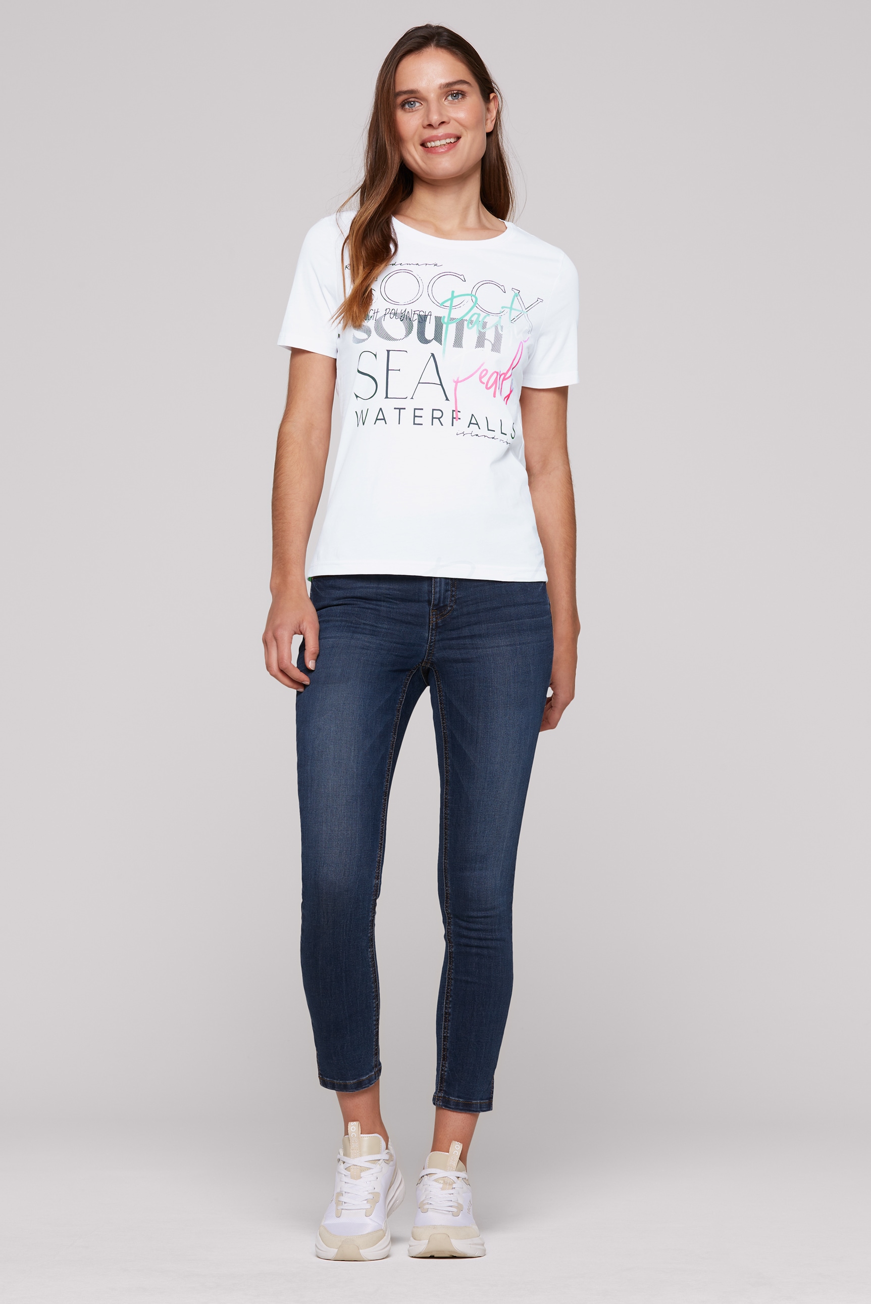 SOCCX Rundhalsshirt, aus Baumwolle