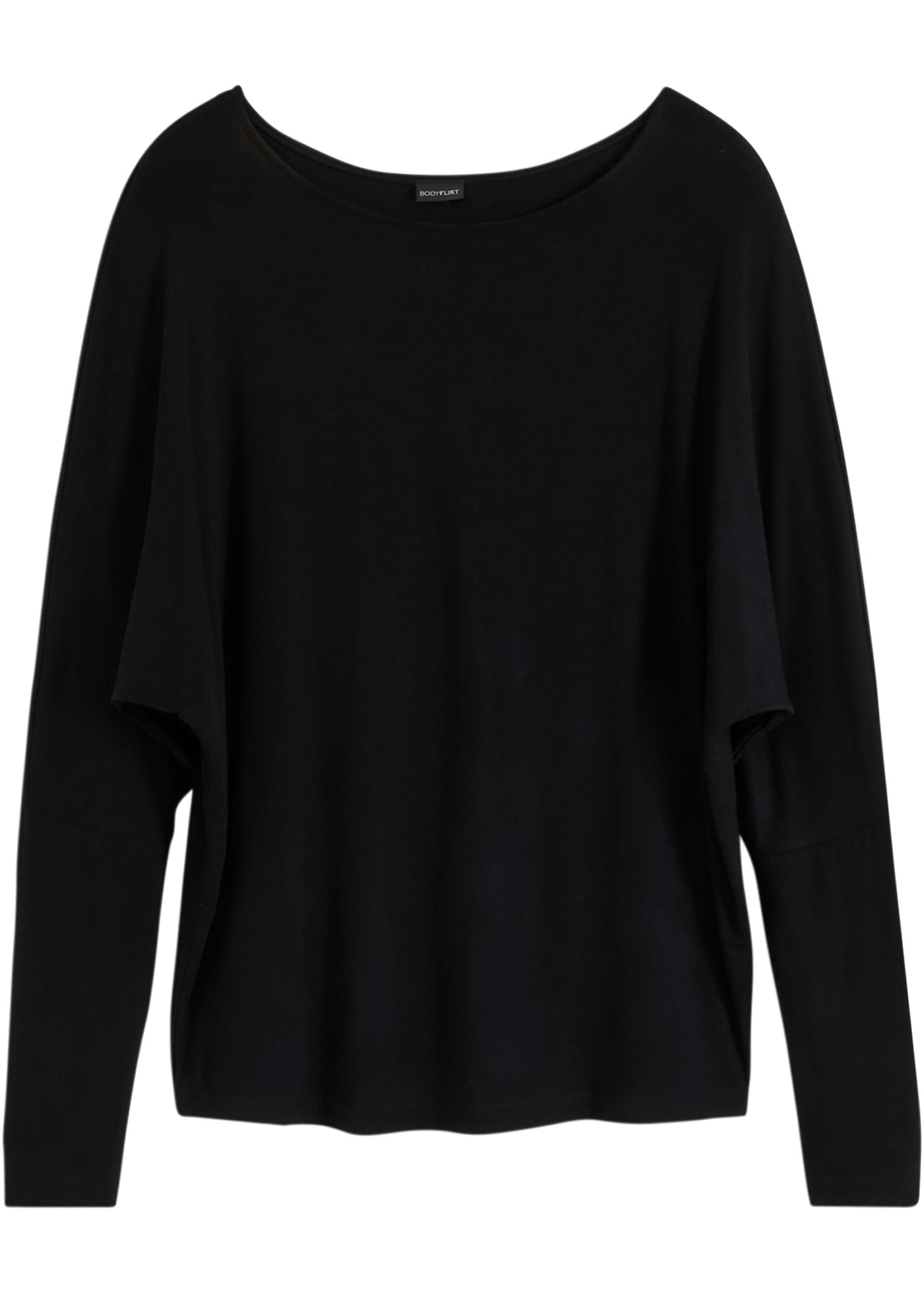 bonprix Langarmshirt »Langarmshirt aus softem Viskose-Mix« lässig geschnittene Passform, Rundhalsausschnitt, aus Viskose-Mix
