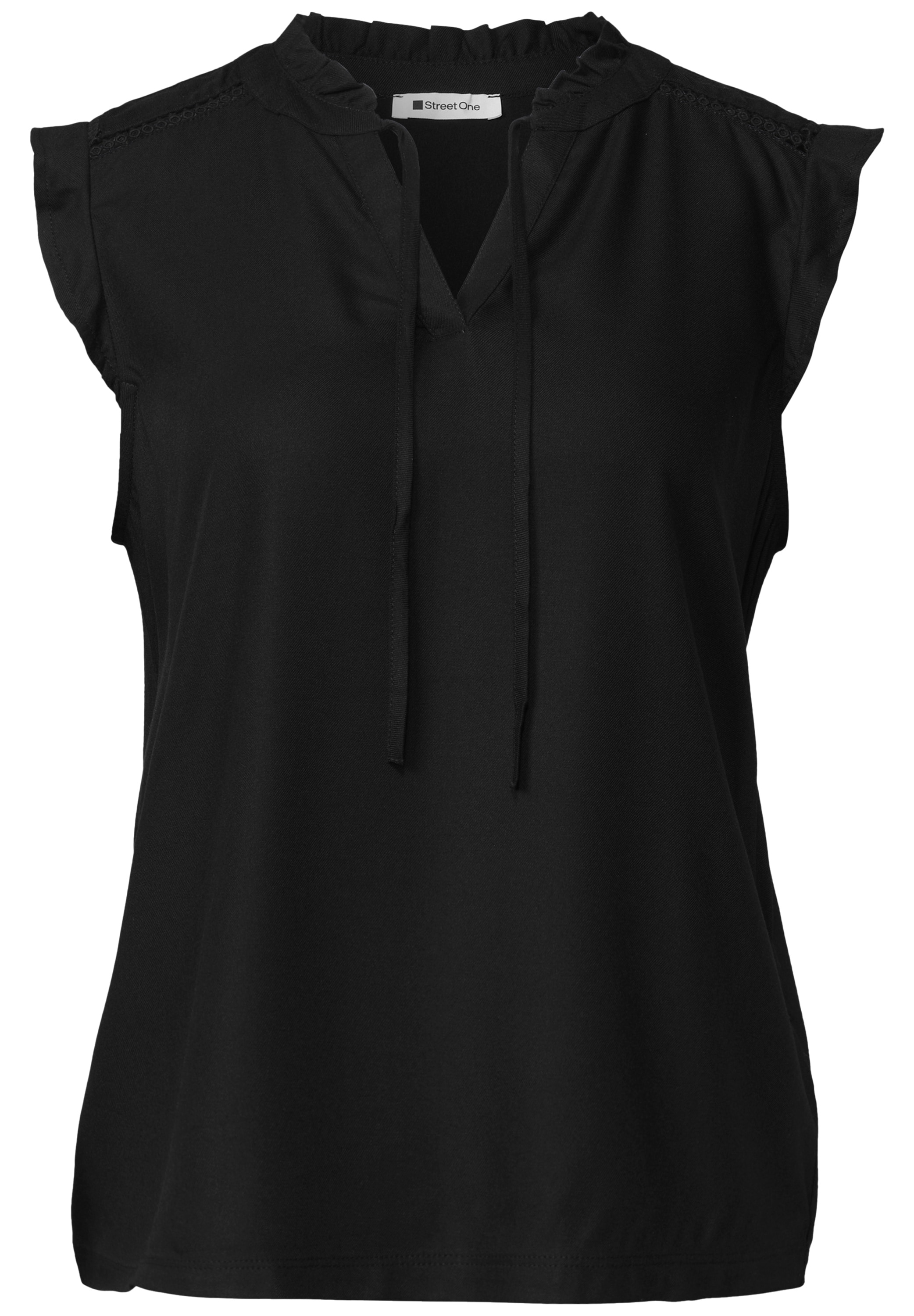 STREET ONE Shirttop mit Volantärmeln