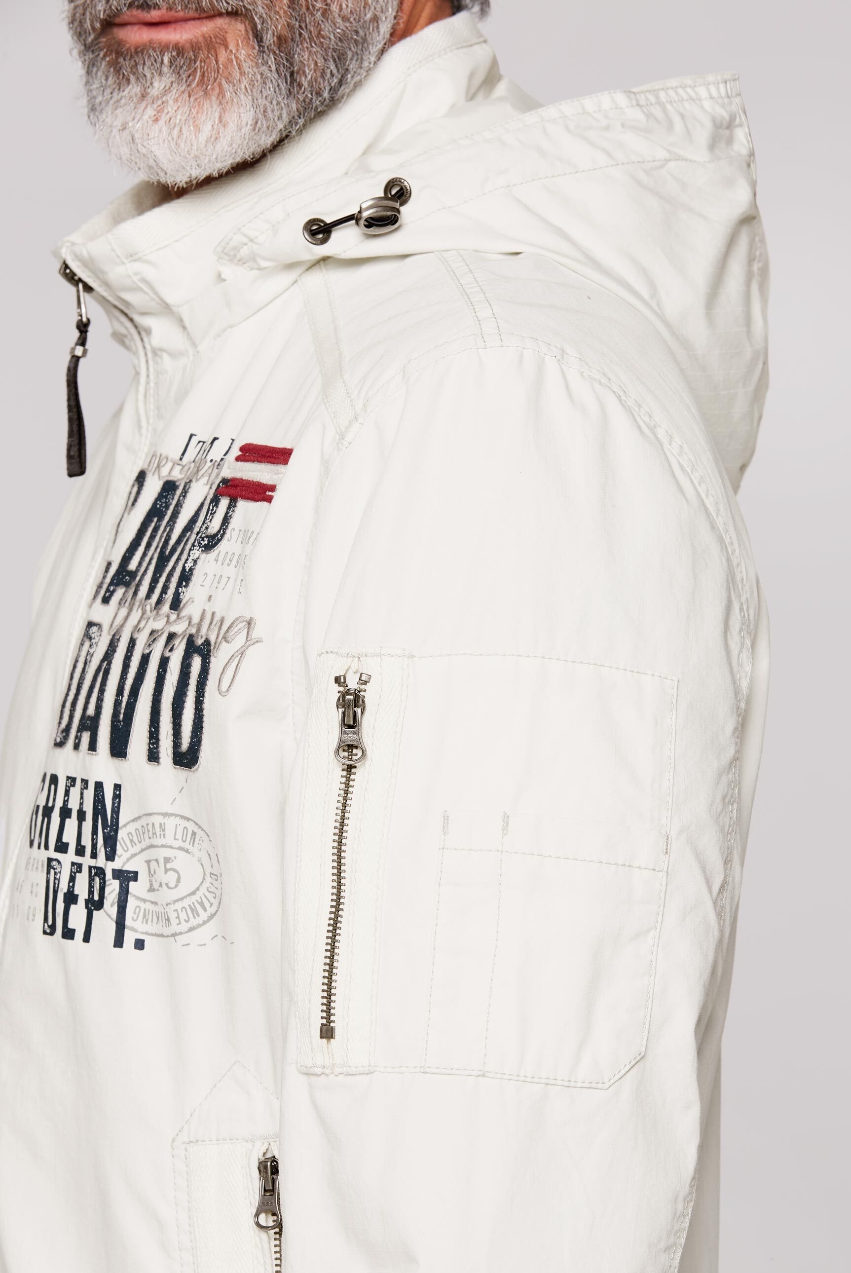 CAMP DAVID Outdoorjacke, mit Kapuze, mit Ärmeltasche