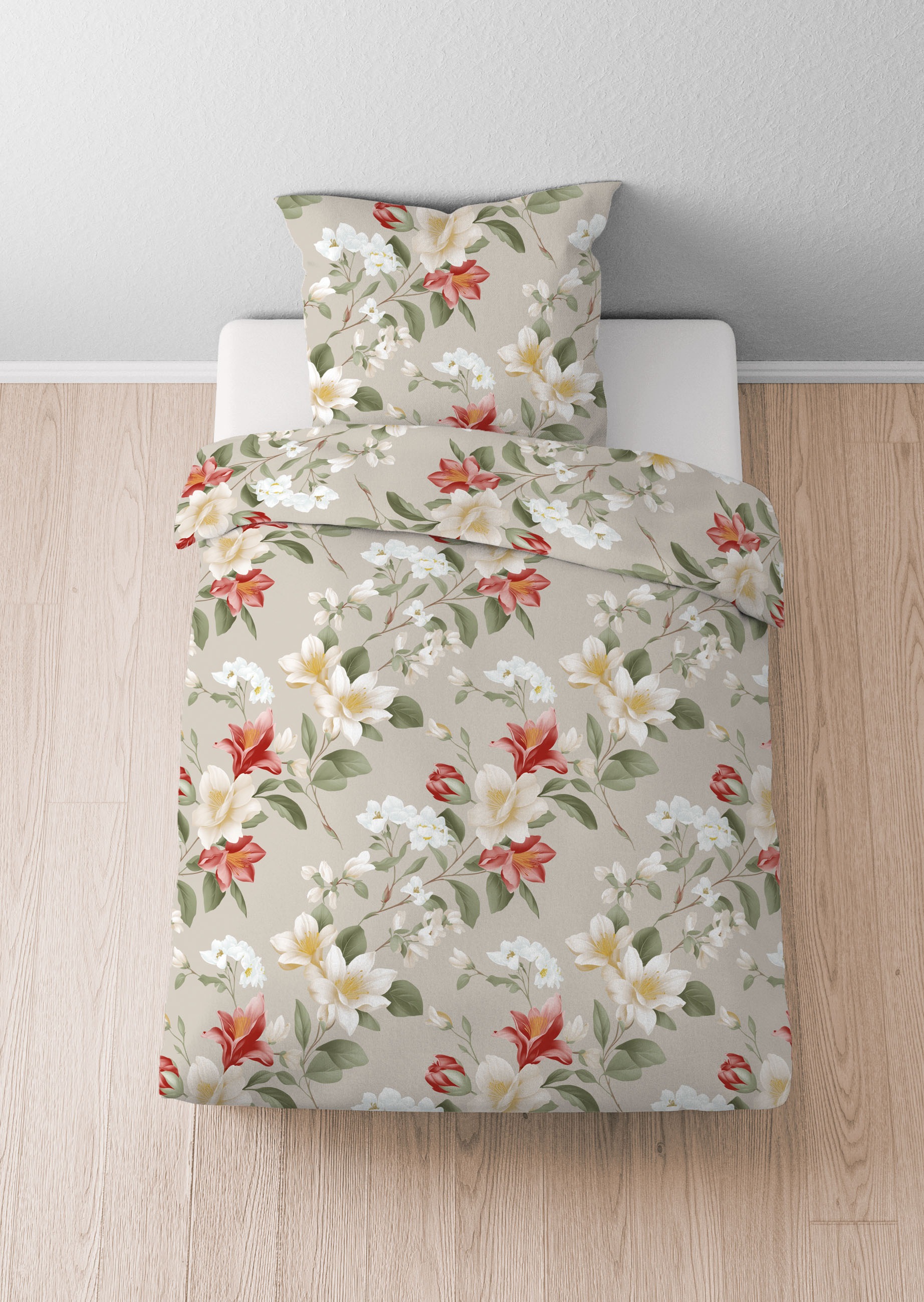 Castell - Markenbettwäsche Bettwäsche "0080458" 2 Stk. kuschelig warm, 100% günstig online kaufen