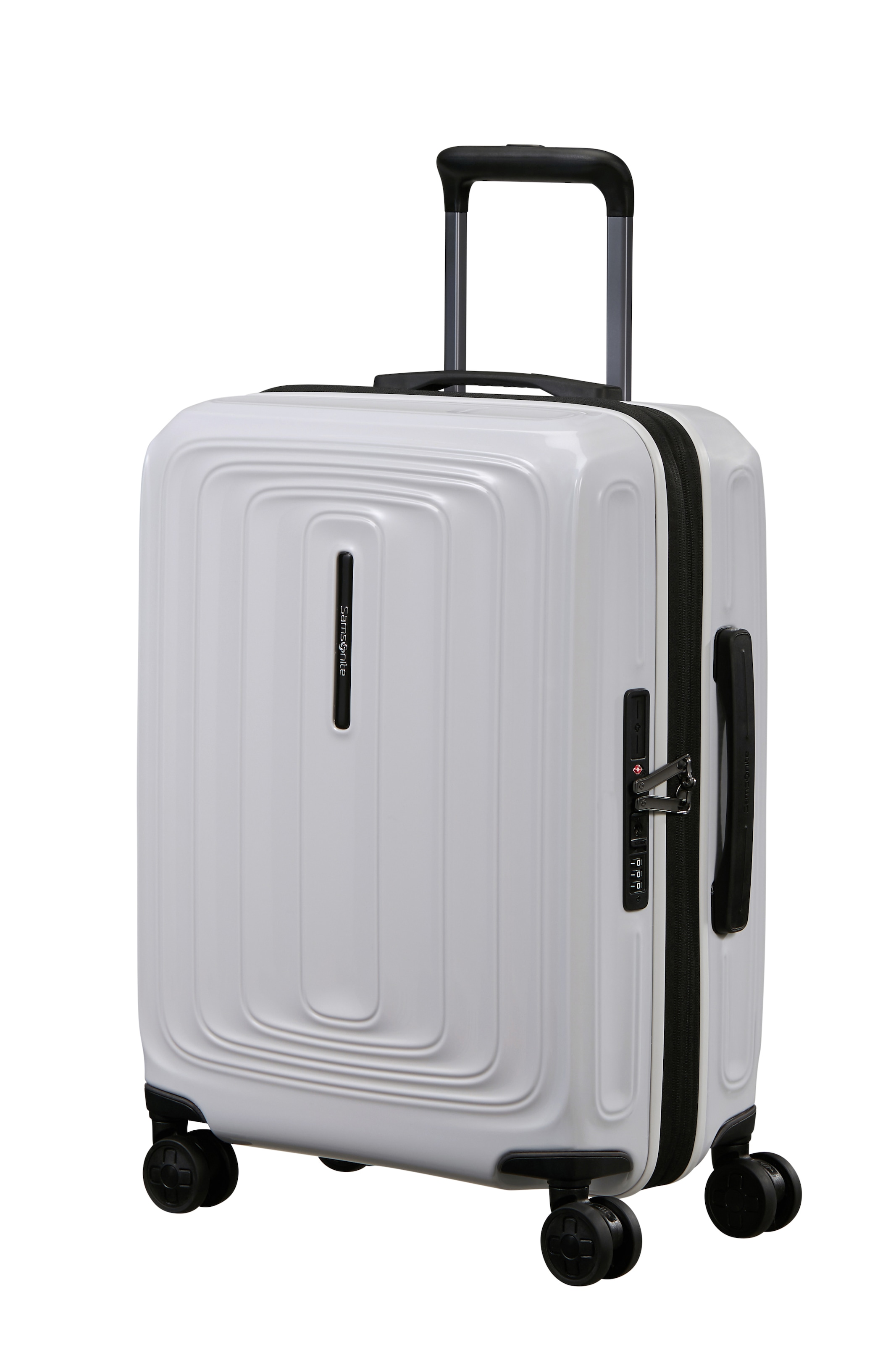 Samsonite "2WANDER" 40 l 4 Rollen aus robustem Polycarbonat, mit Adressetikett und Dehnfalte