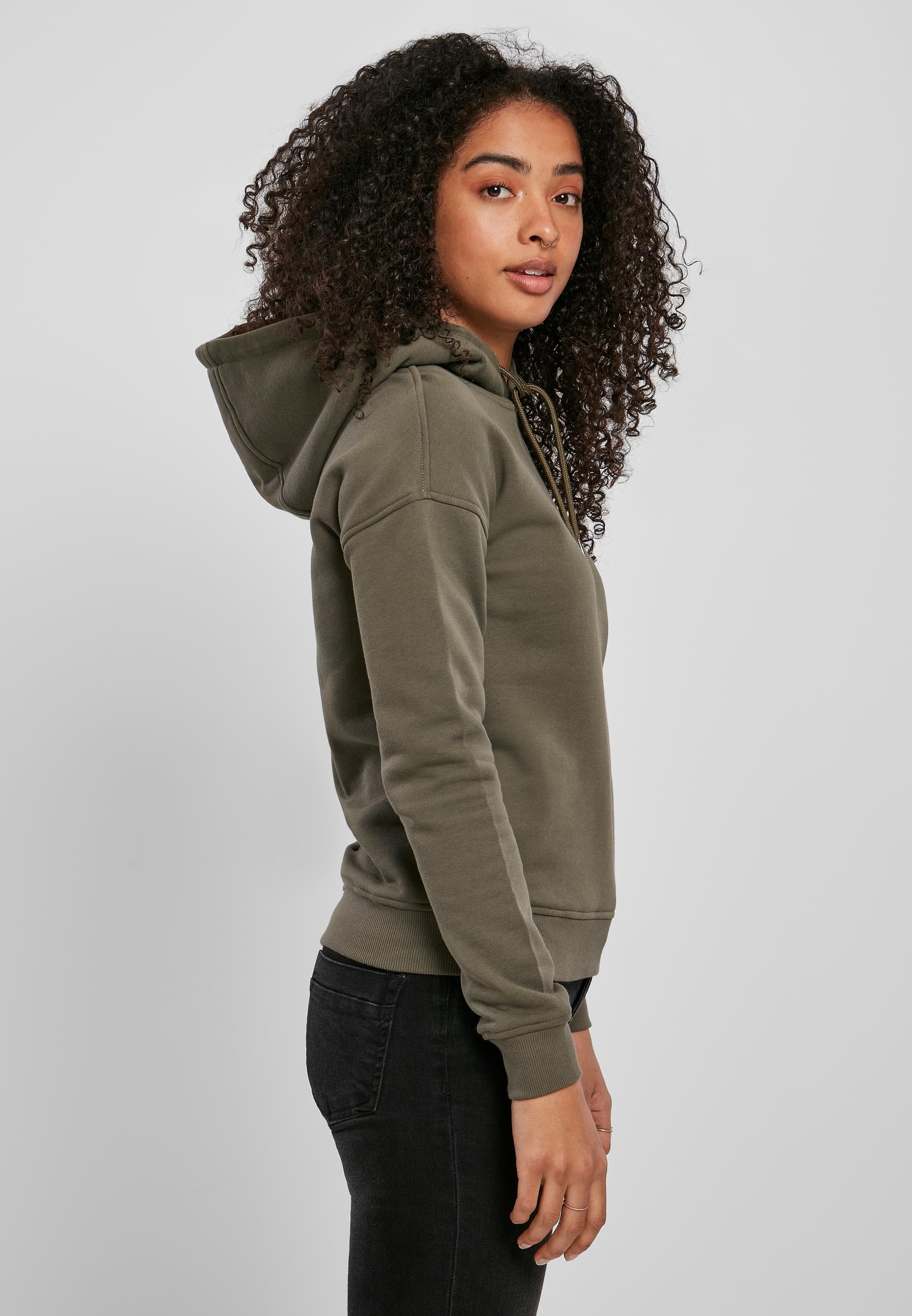 URBAN CLASSICS Kapuzenpullover »Urban Classics Damen Ladies Organic Hoody«, (1 tlg.)