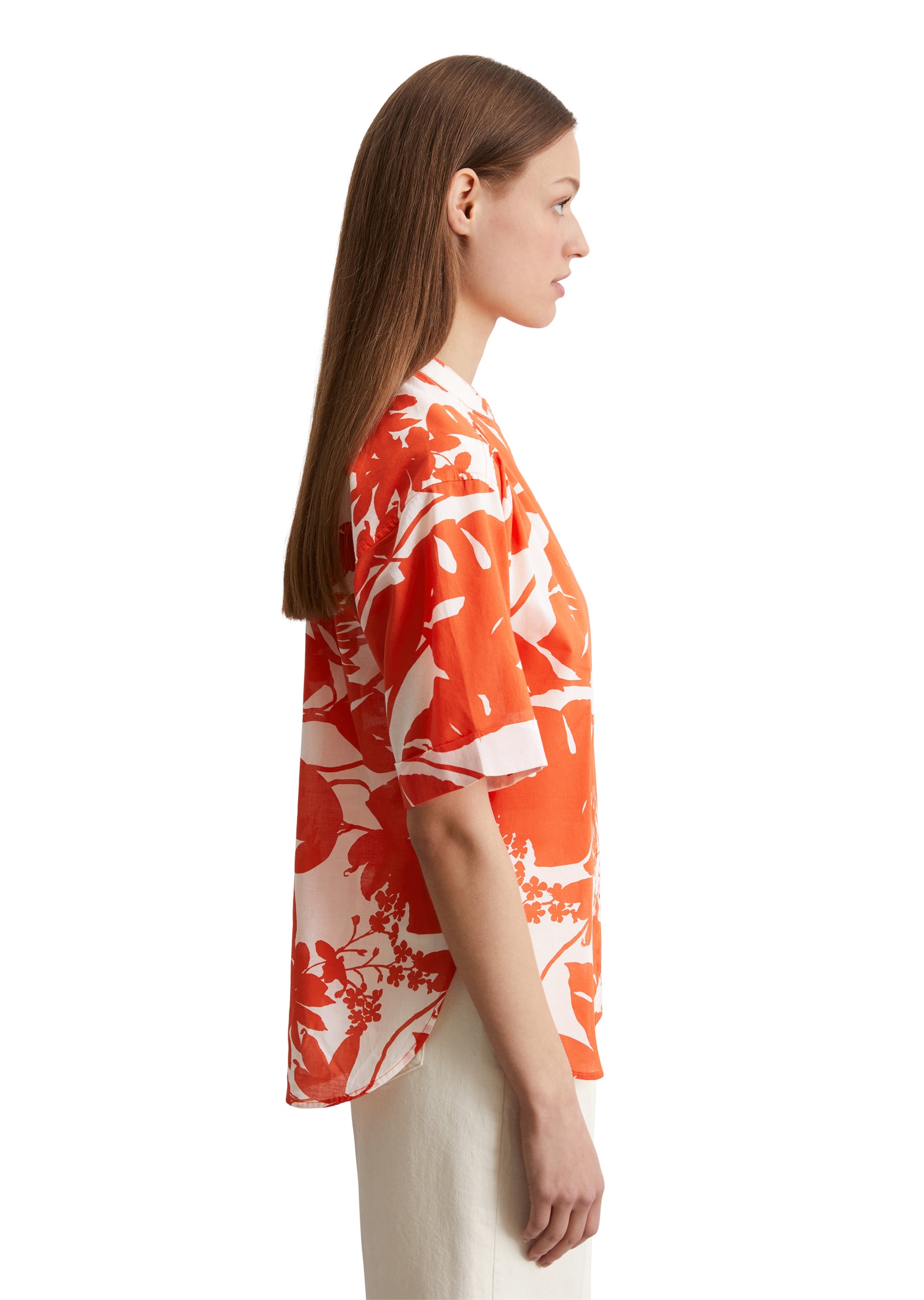 Marc O'Polo Kurzarmbluse »aus Silky-Touch-Voile«