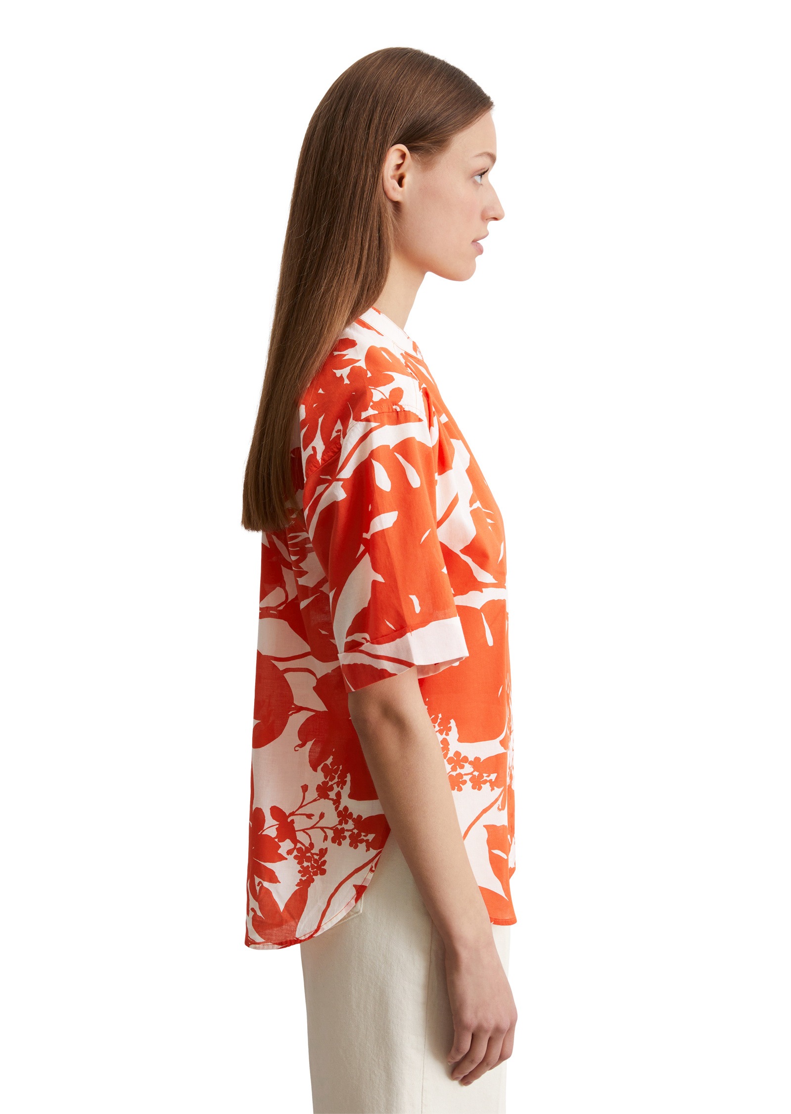 Marc OPolo Kurzarmbluse "aus Silky-Touch-Voile" günstig online kaufen