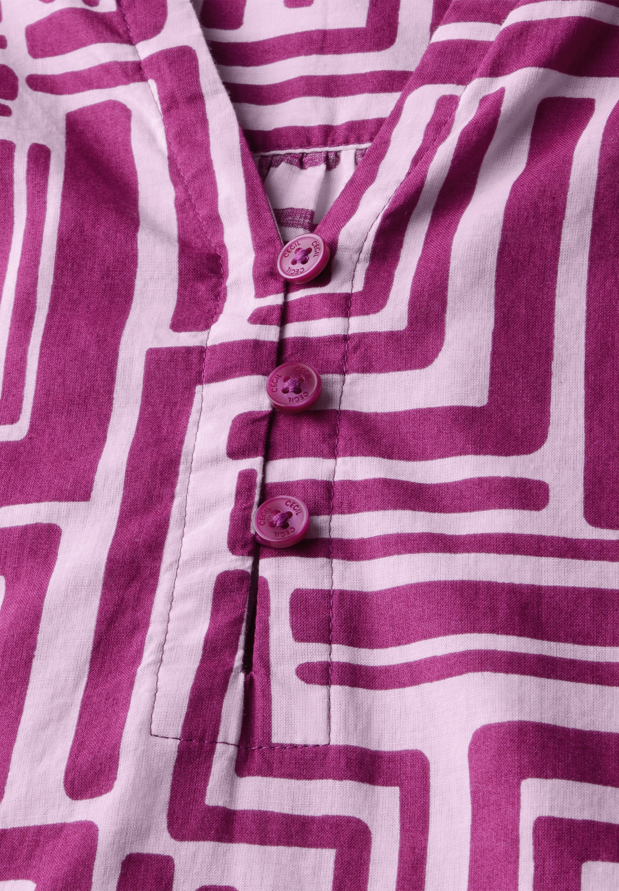 Cecil Klassische Bluse, mit 3/4 Ärmeln