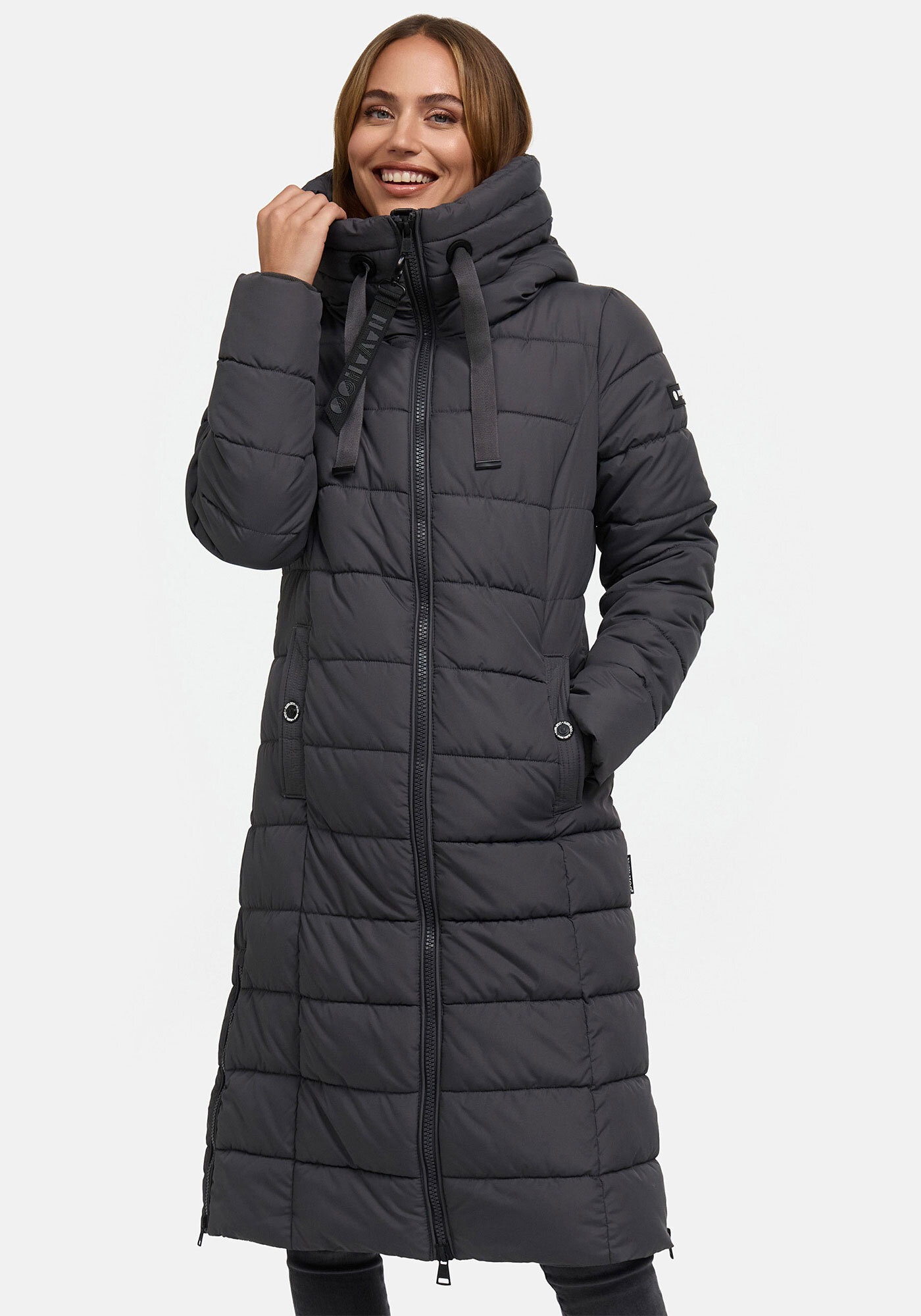 Navahoo Winterjacke "Mondmaedchen" Extra langer Schnitt mit seitlichen Belü günstig online kaufen