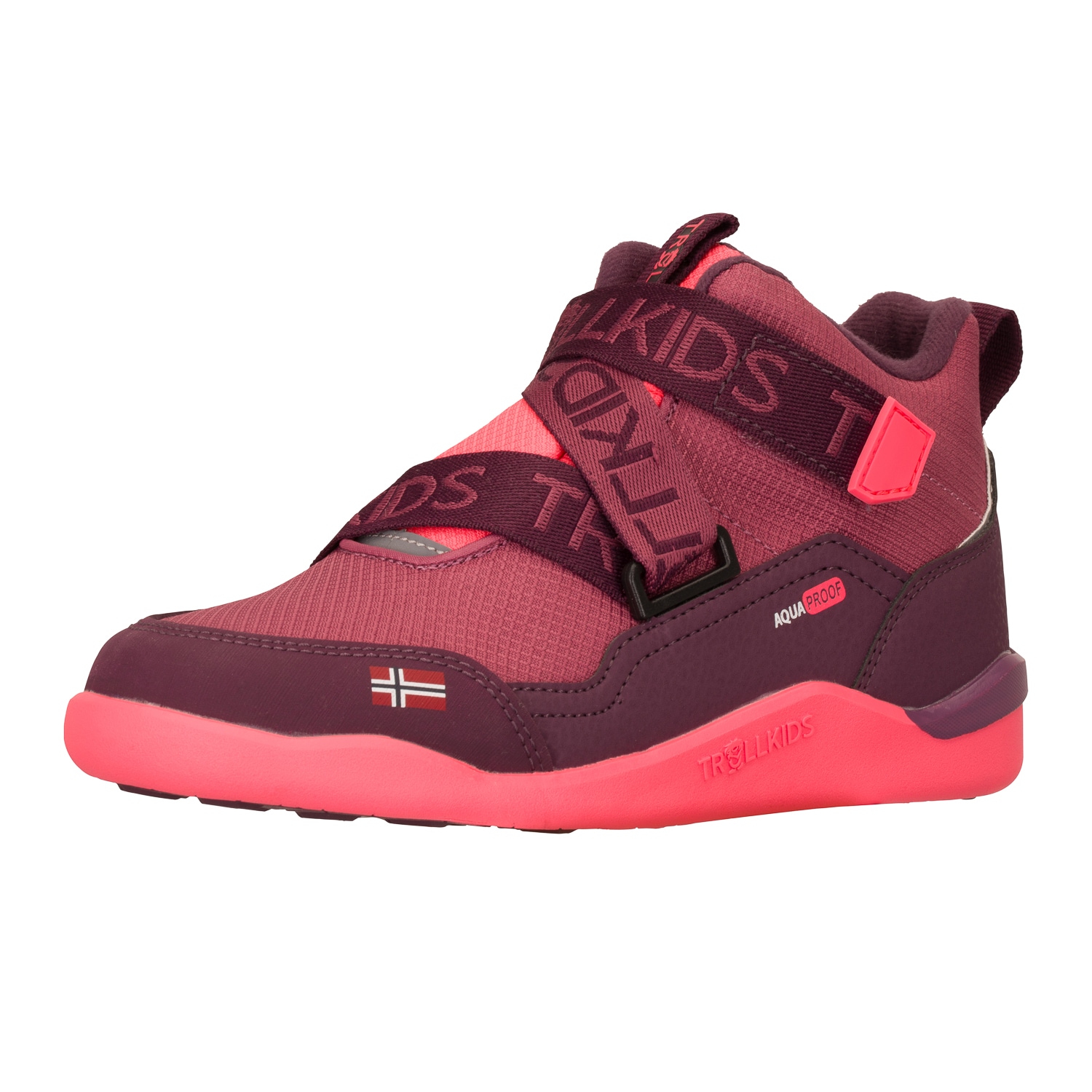 TROLLKIDS Barfußschuh "KIDS NORDFJORD BAREFOOT WINTER HIKER" wasserdicht, warmes Fleecefutter
