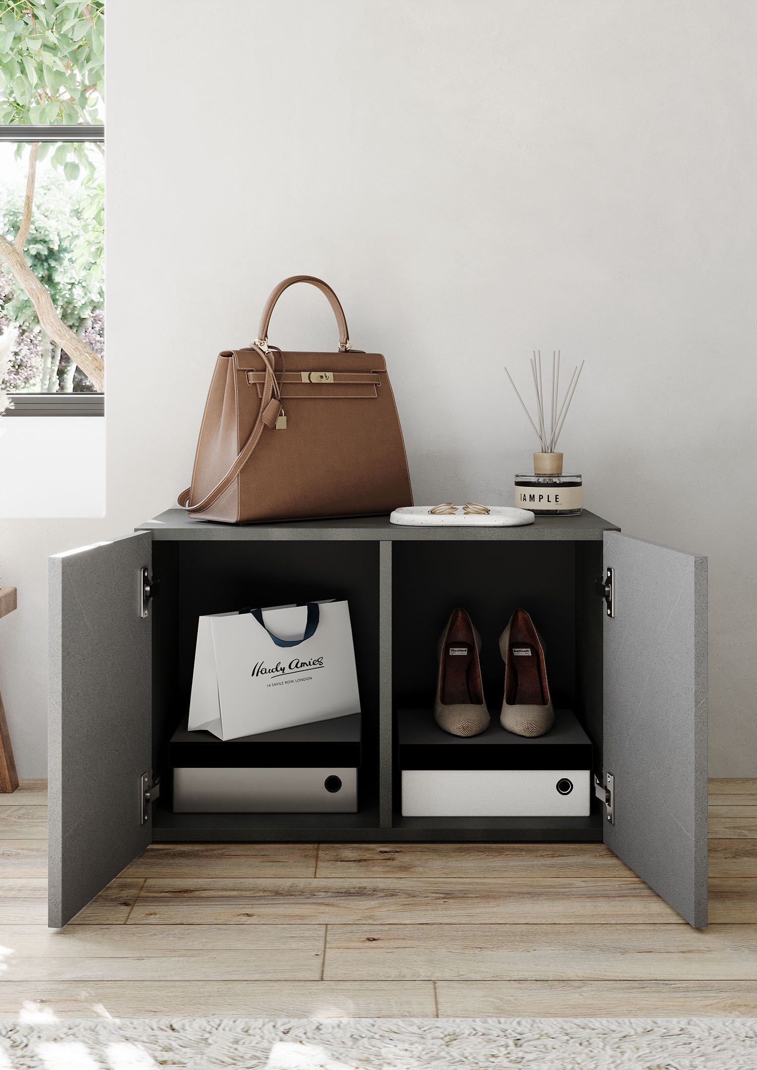 INOSIGN Schuhschrank »Pratiko Breite 63 cm, Höhe 42 cm, Garderobenbank,«, Flurbank, Schuhbank, mit Stauraum