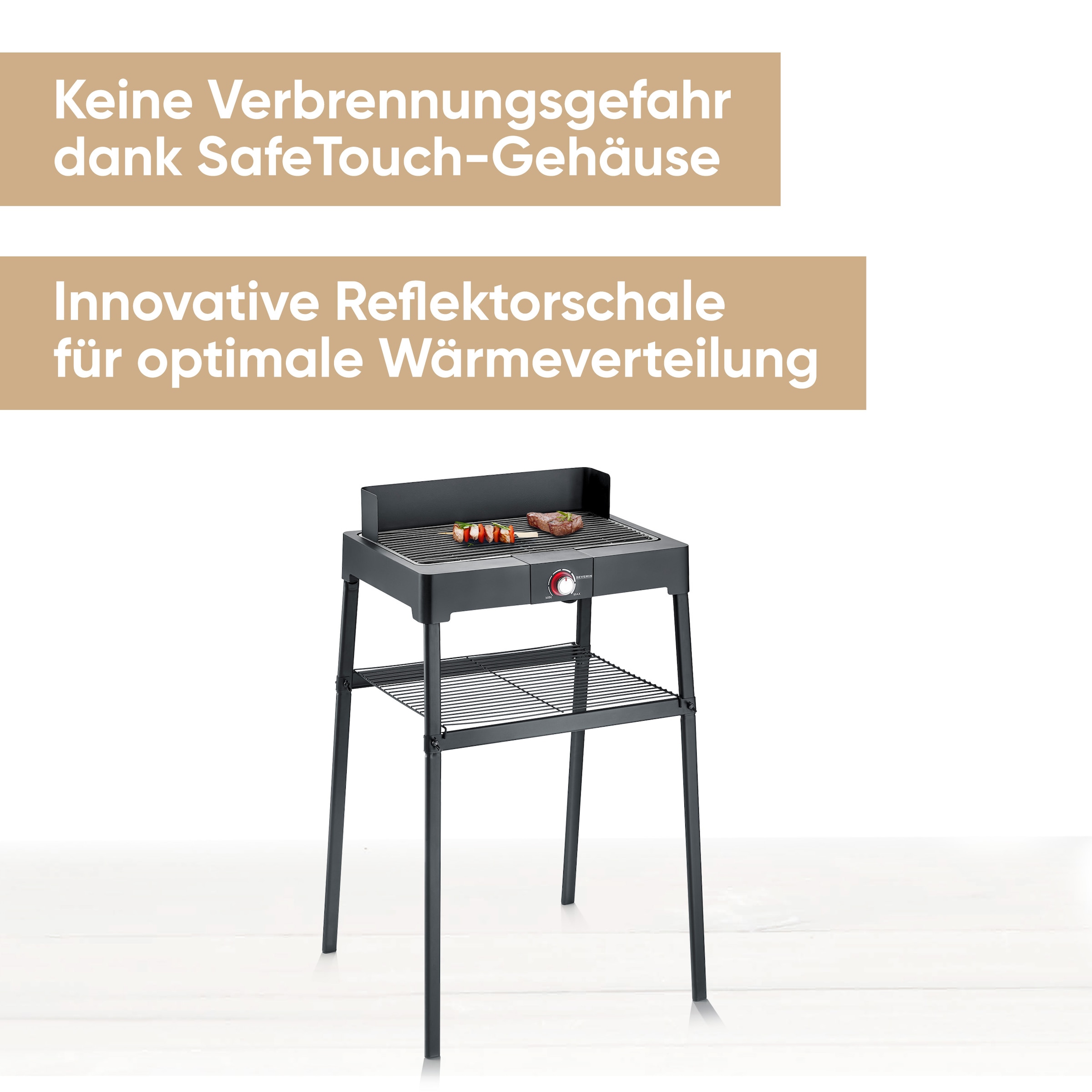 Severin Standgrill »PG 8566«, 2200 W, Elektrogrill mit Grillrost