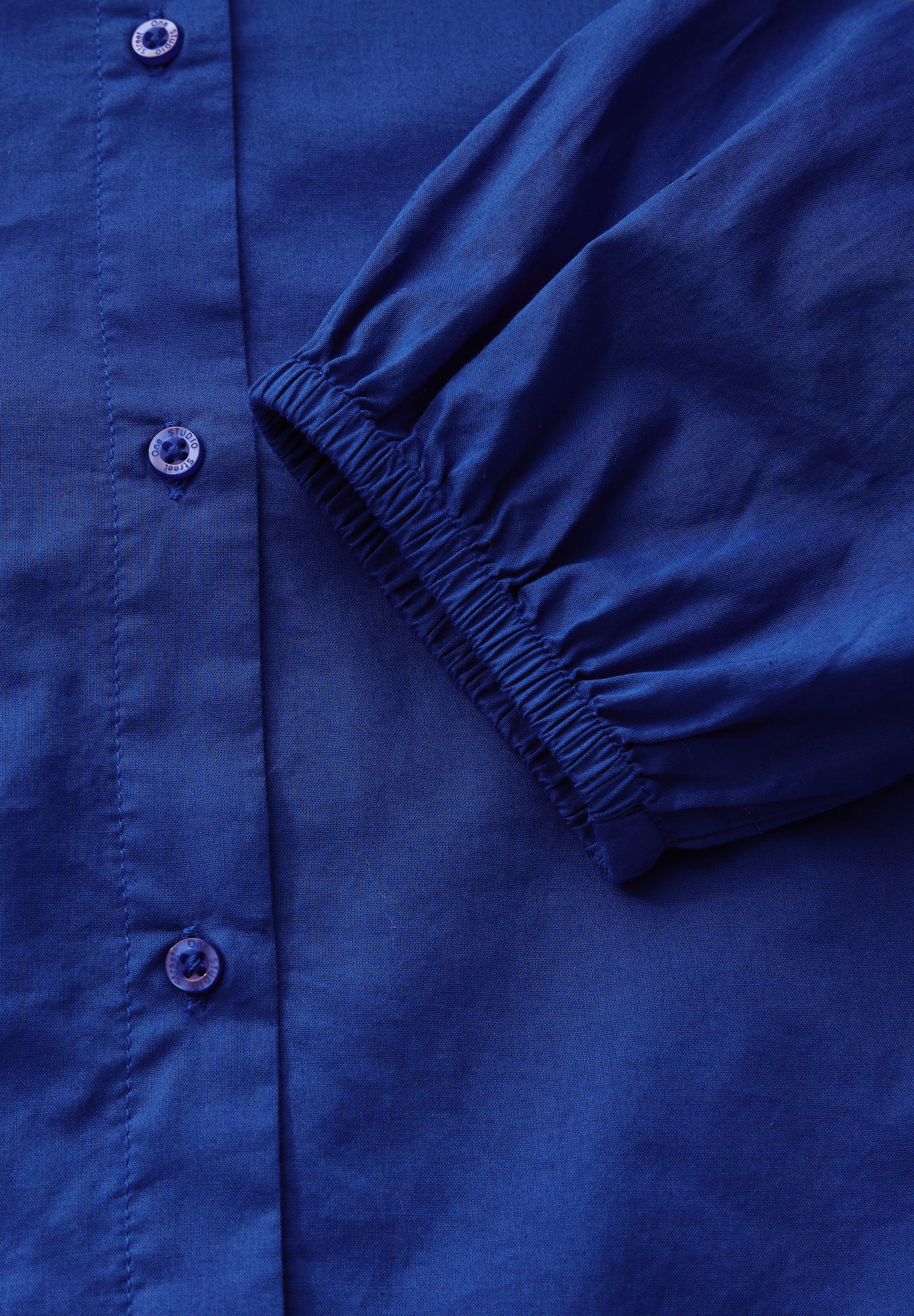 STREET ONE STUDIO Hemdbluse, aus reiner Baumwolle