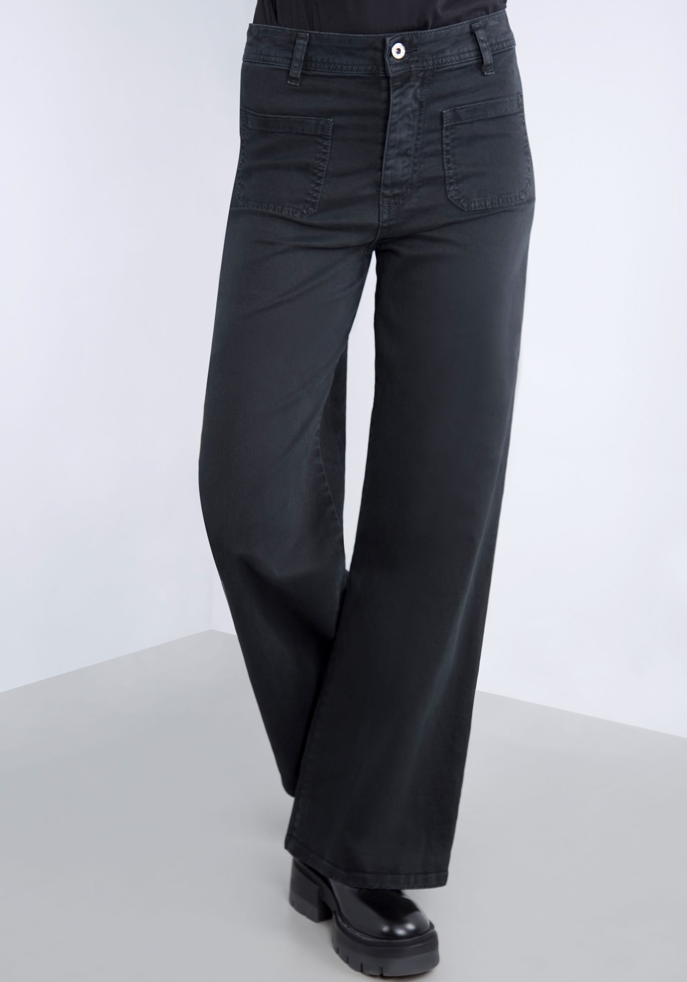 Please Jeans Schlaghose, aus hochwertigem Baumwollmix mit Stretch