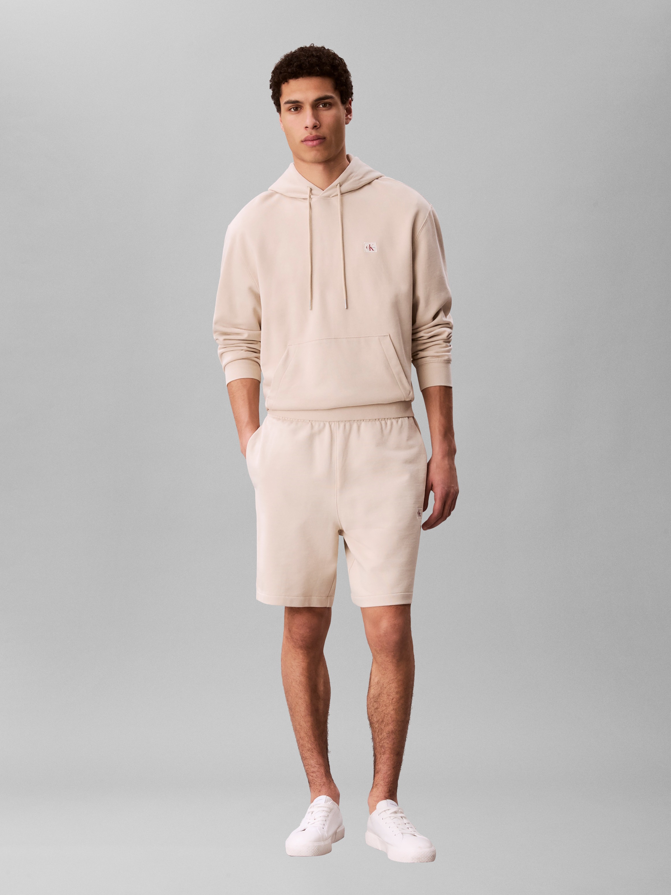 Calvin Klein Jeans Sweatshorts Regular Fit, Logo-Badge, Seitentaschen günstig online kaufen