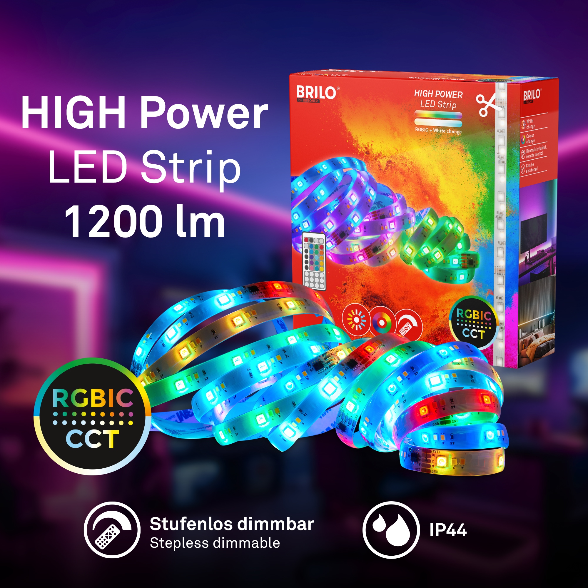 Briloner Leuchten LED Stripe »RGBIC 2354156«