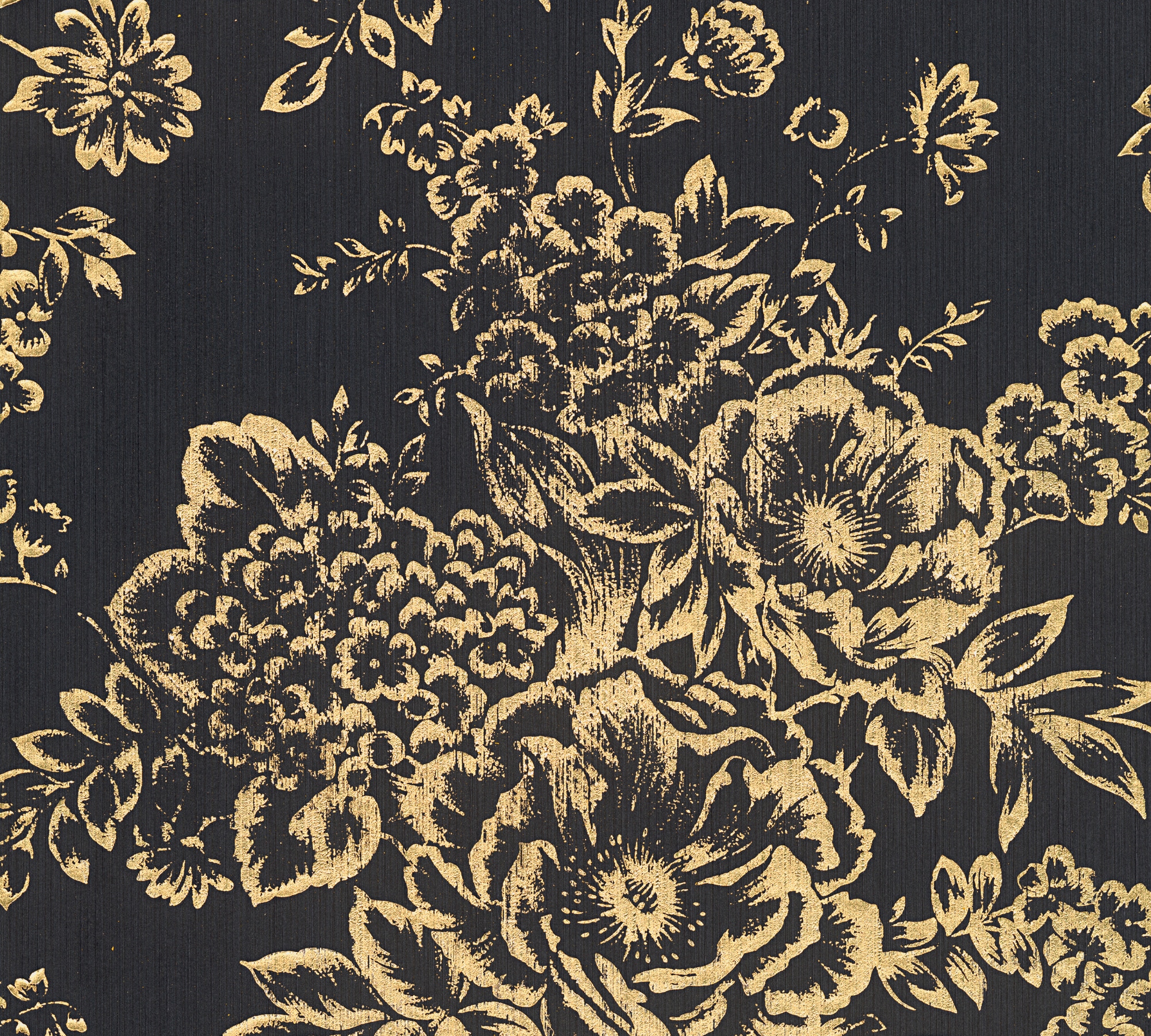 Architects Paper Textiltapete "Metallic Silk", floral-matt-glänzend, Barocktapete Tapete Blumen