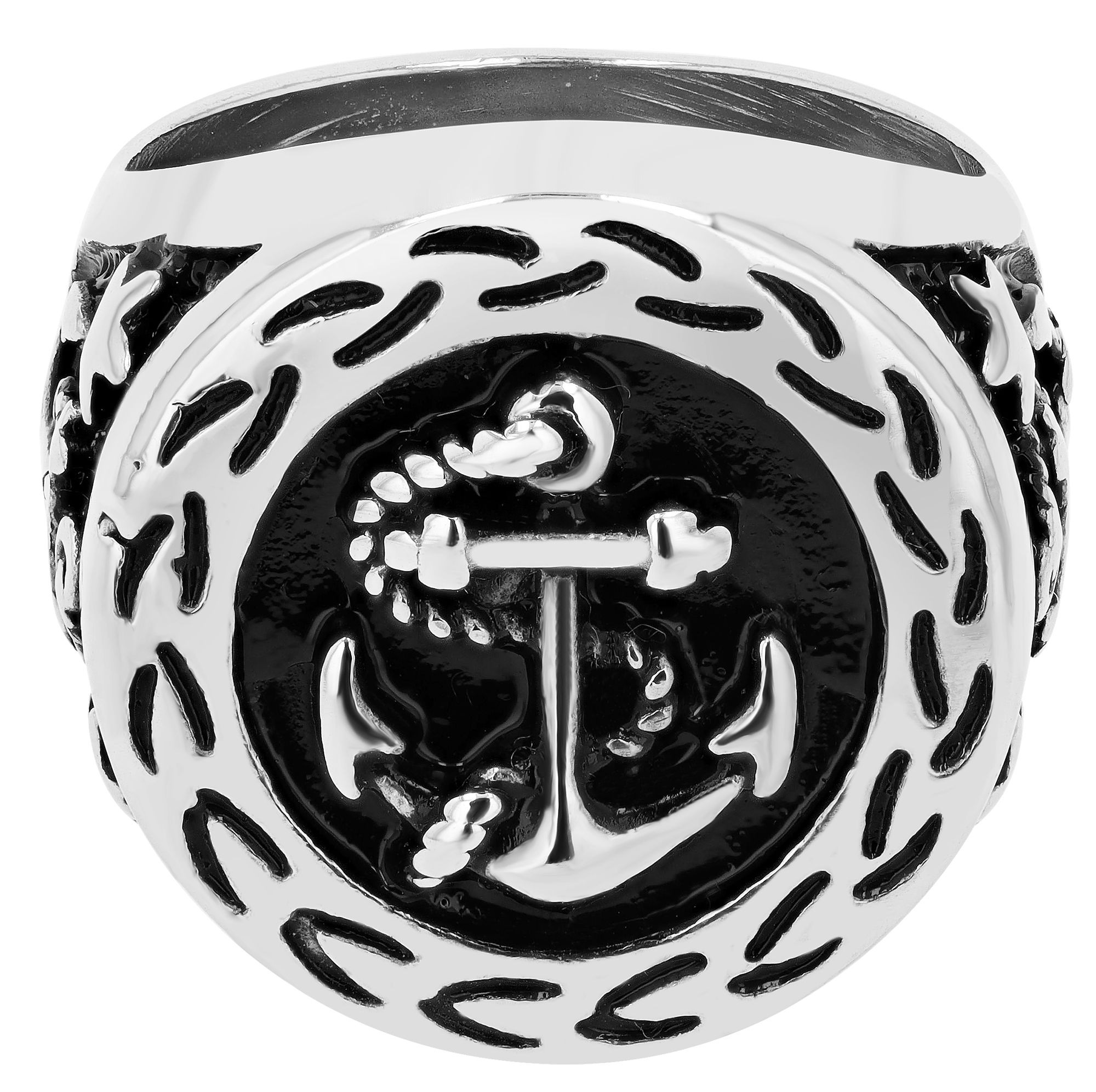 Fingerring ADELIA´S "Herren Ring aus Edelstahl" Gr. 64, schwarz, Fingerringe, Herren, 64, Edelstahl, Fingerring 5