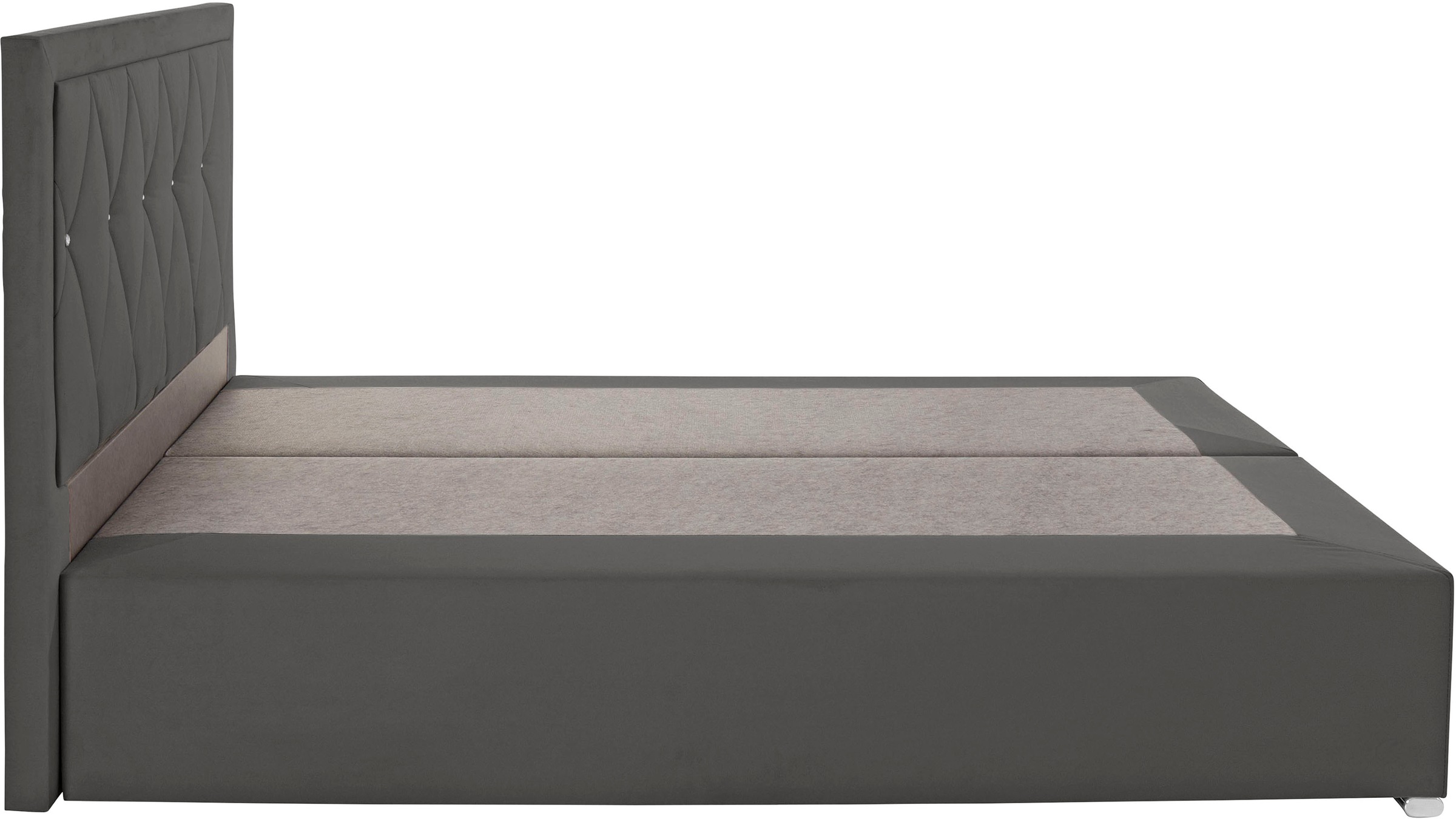 Thumbnail - Leonique Boxbett "Alfie, Bestseller, wahlweise mit Bettkasten" mit Straßsteinen im Kopfteil, H2, H3 und H4 wählbar