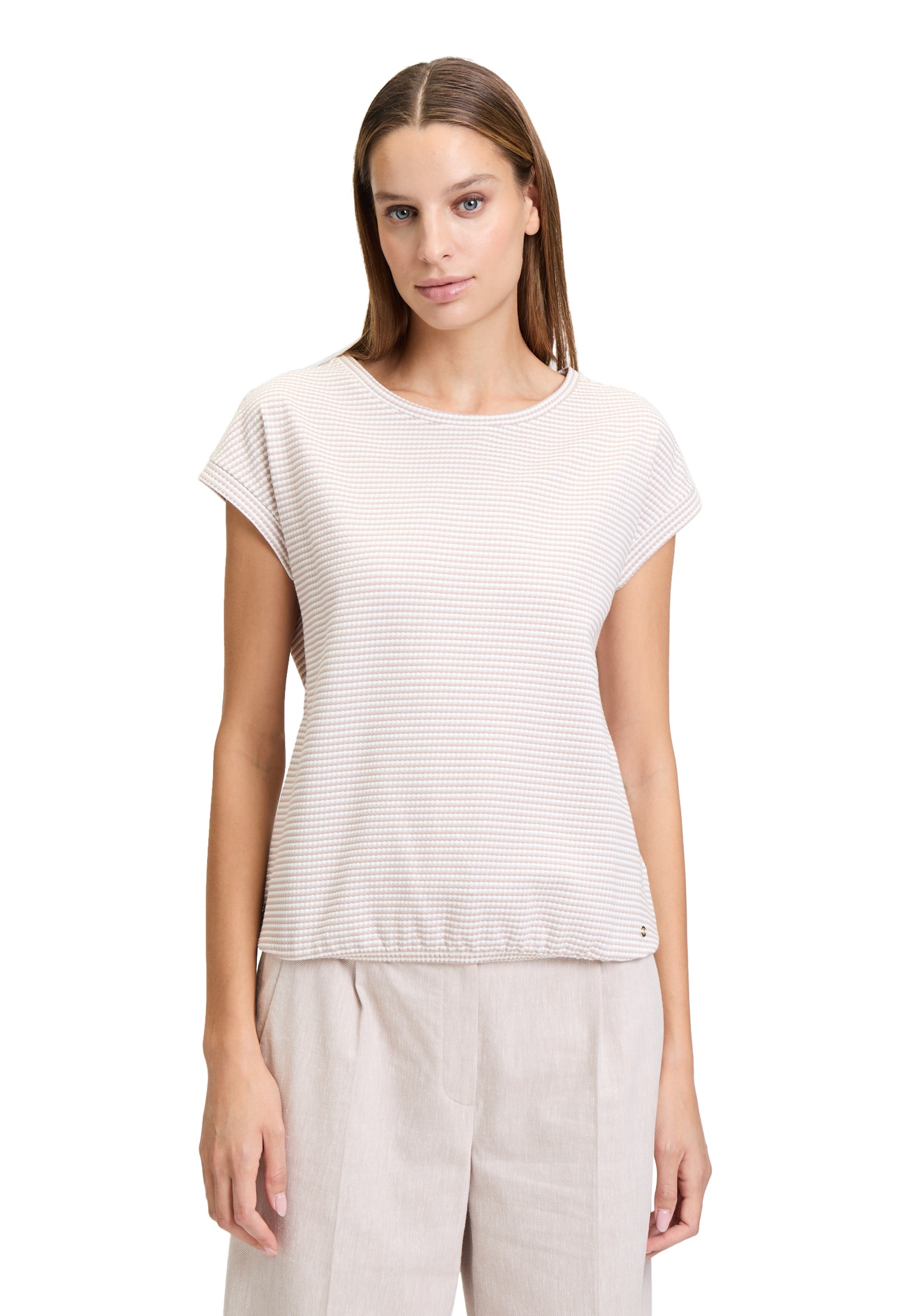 Betty&Co Kurzarmshirt "Betty & Co Damen Casual-Shirt mit Gummizug", (1 tlg. günstig online kaufen