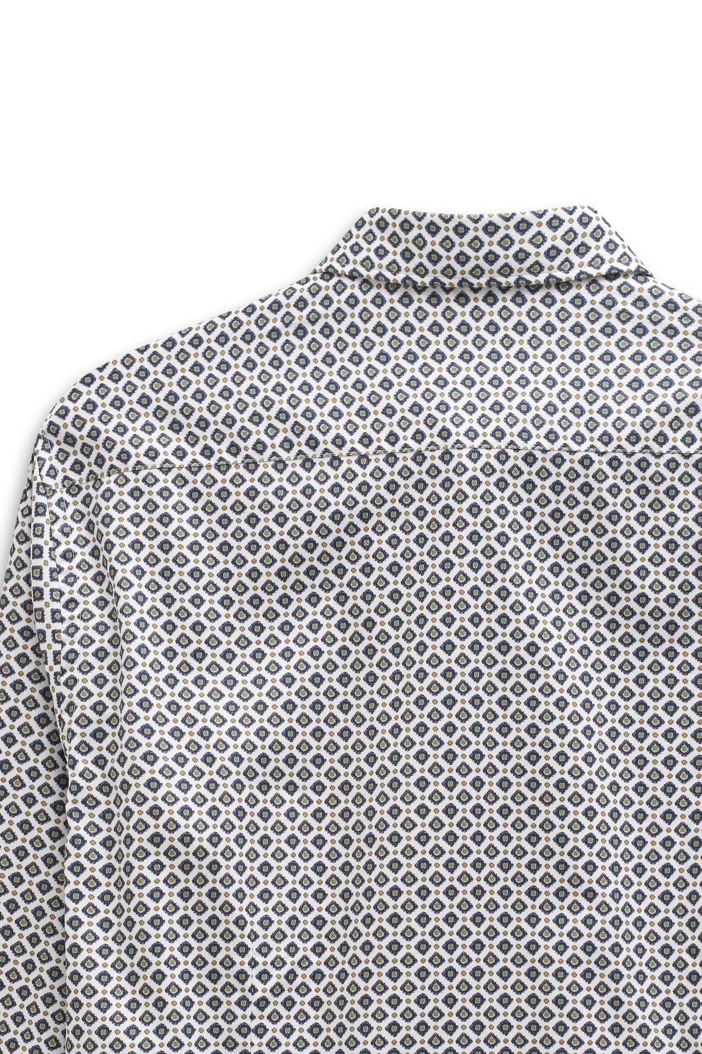 bugatti Langarmhemd »Modern Fit«, mit Rauten-Muster und Easy-Care Funktion
