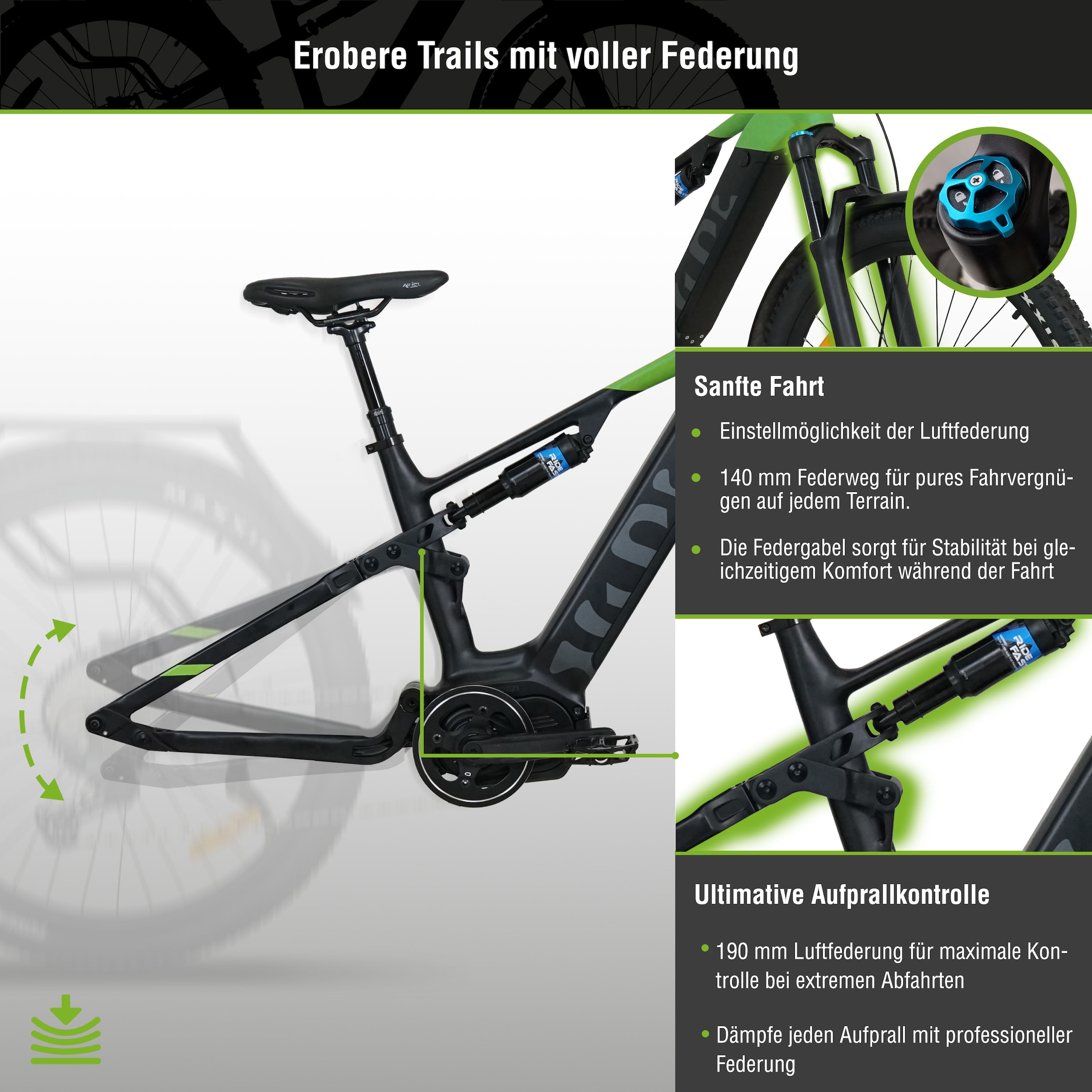 SachsenRad E-Bike »M5T«, 12 Gang, Shimano, Mittelmotor 250 W, TFT Farb-LCD-Steuerdisplay, Fahrmodus Pedelec, 
LED-Frontlicht
