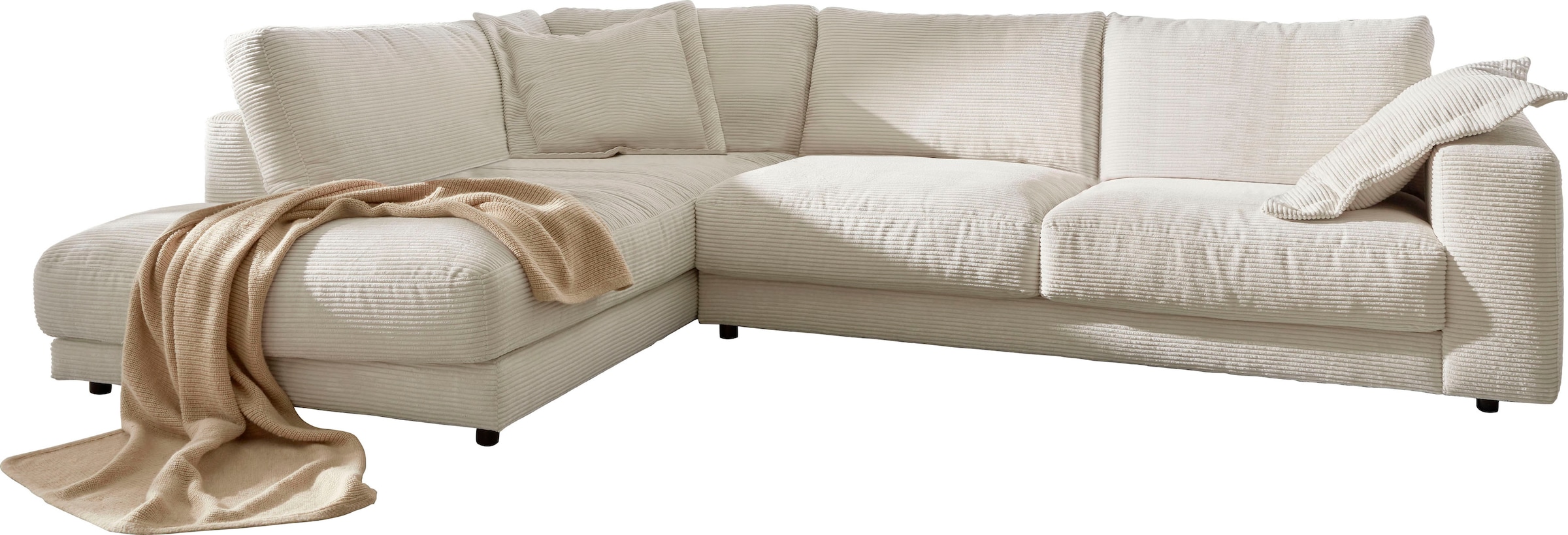Home affaire Ecksofa "Enisa XXL B/T/H: 325/224/85 cm L-Form" Kuschelig, gem günstig online kaufen