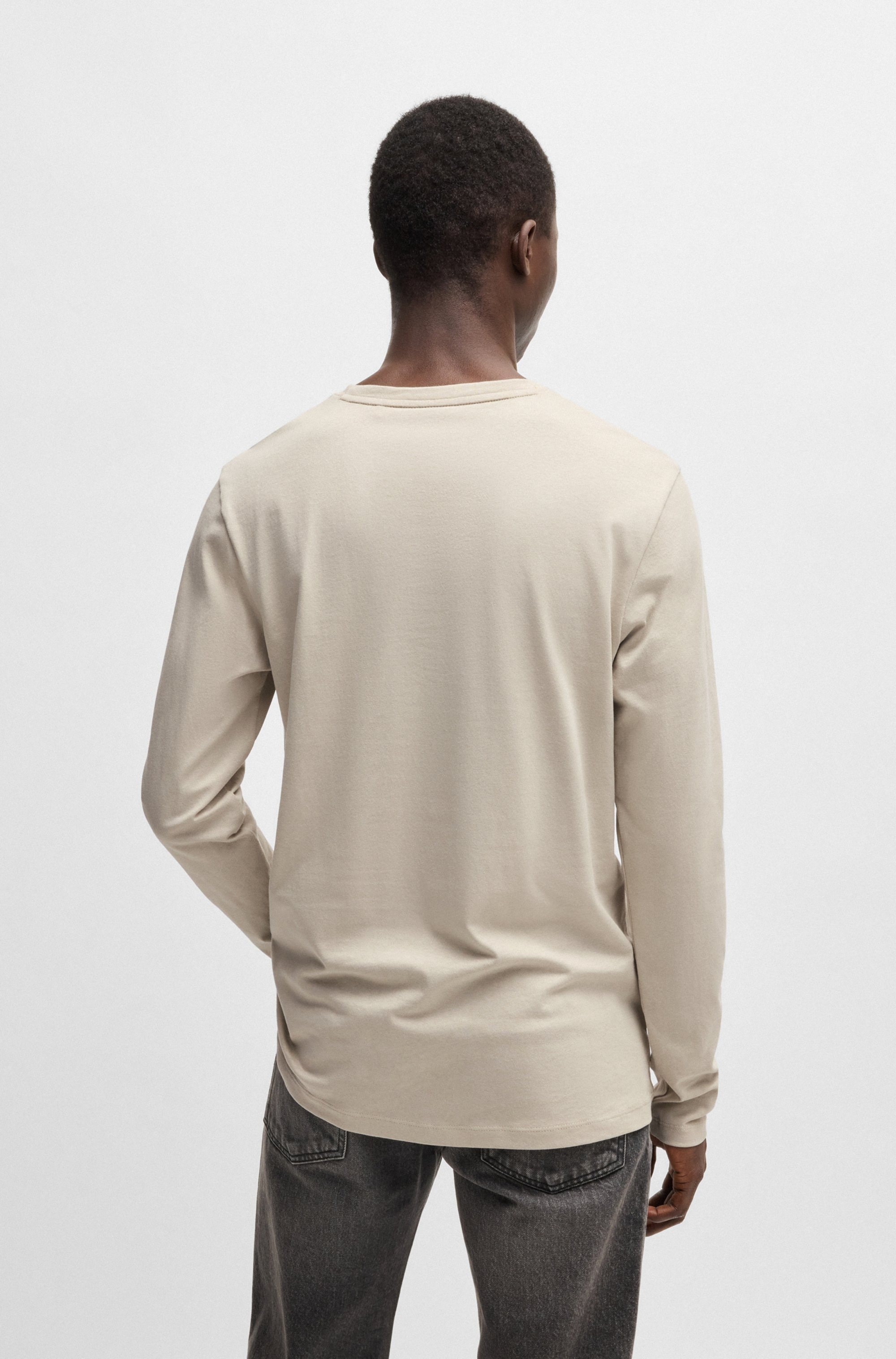 BOSS ORANGE Langarmshirt "Tacks", mit Markenlogo auf der Brust günstig online kaufen