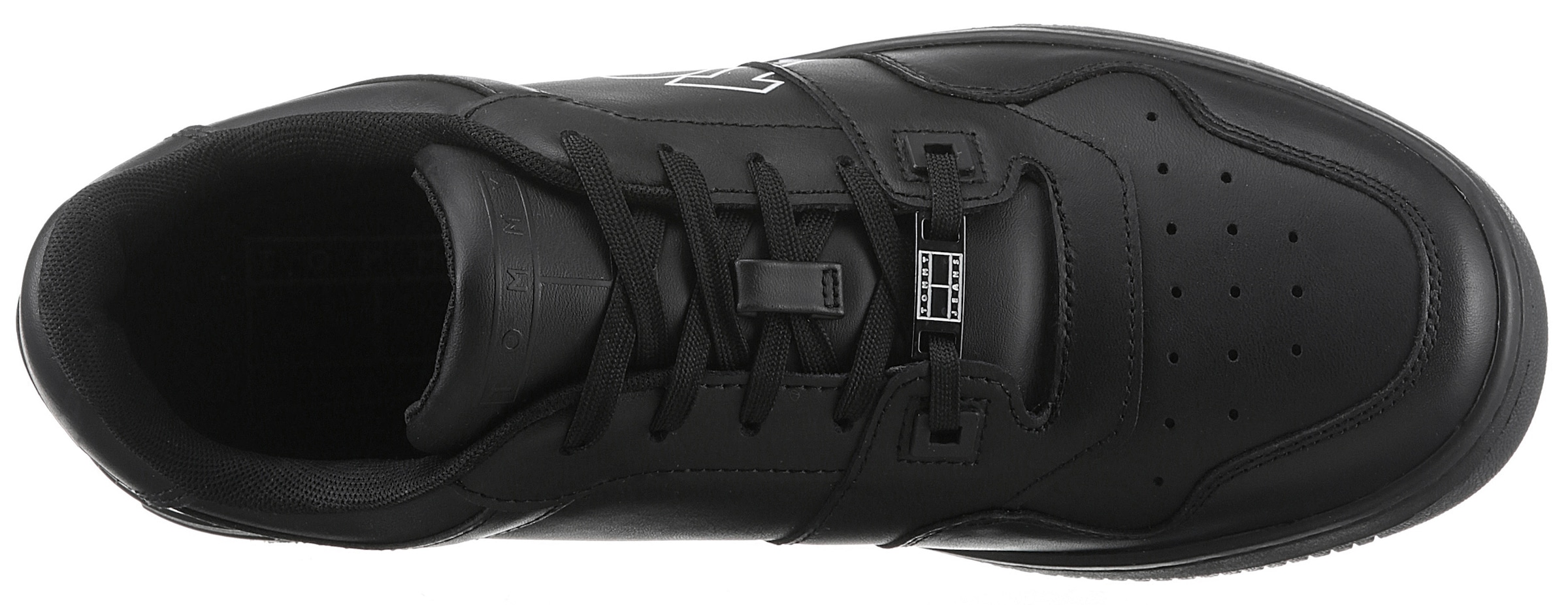 Tommy Jeans Sneaker »TJM BASKET LOGO«, mit gepolstertem Schaftrand, Freizeitschuh, Halbschuh, Schnürschuh