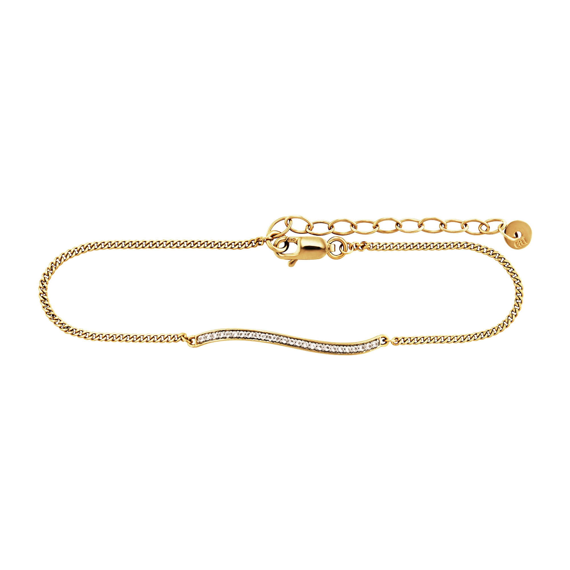 CAÏ Armband »925/- Sterling Silber gelb vergoldet Topas«