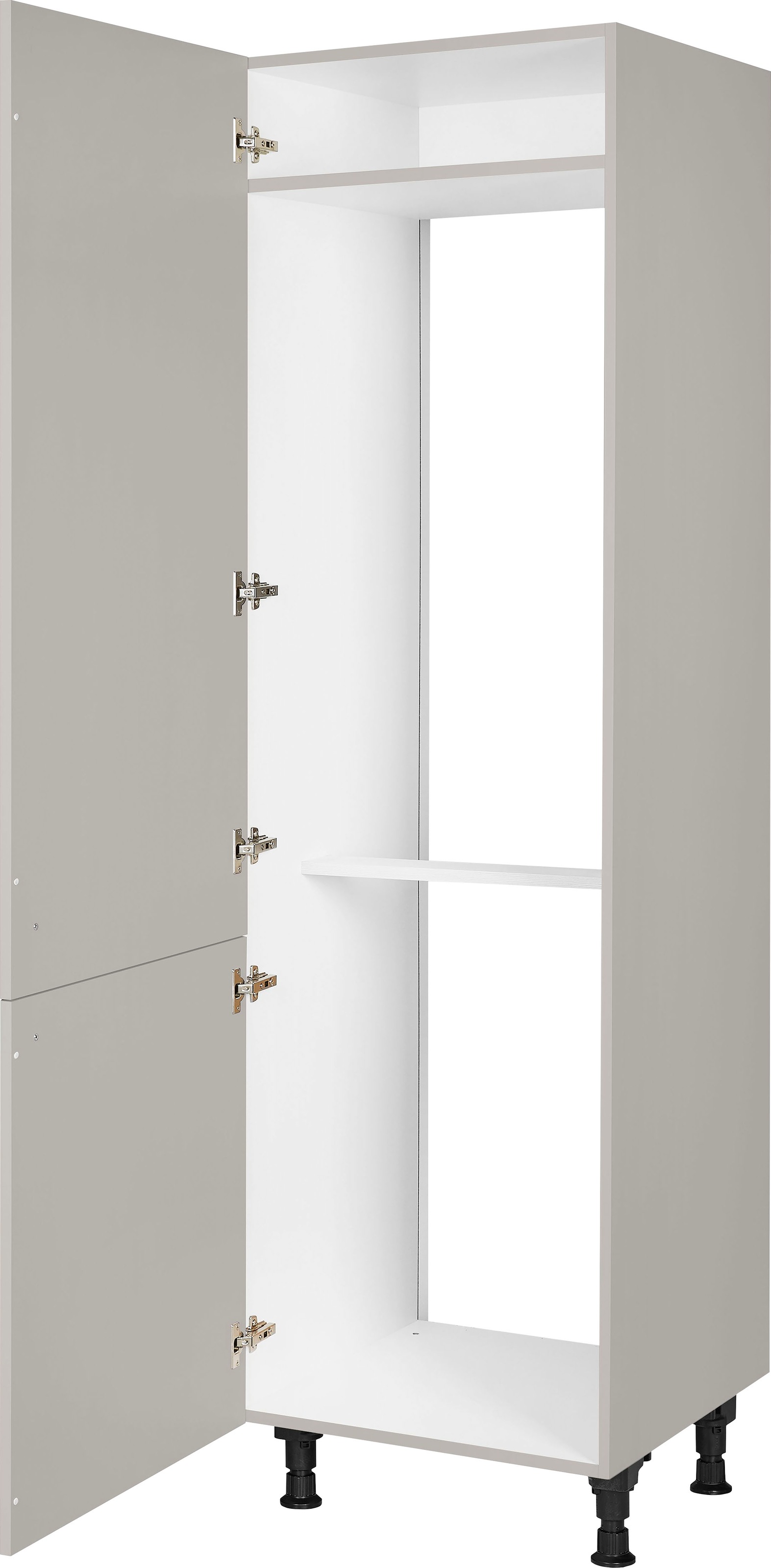 nobilia® Kühlmodul »"Cascada", für ein Kühl- und Gefrierschrank, Ausrichtung wählbar«, vormontiert, Ausrichtung wählbar, Breite/Höhe: 60/216,6 cm