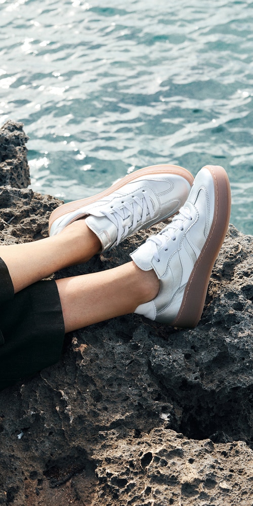 Gabor Plateausneaker »FLORENZ«, Freizeitschuh, Halbschuh, Schnürer in bequemer Schuhweite G (=weit)