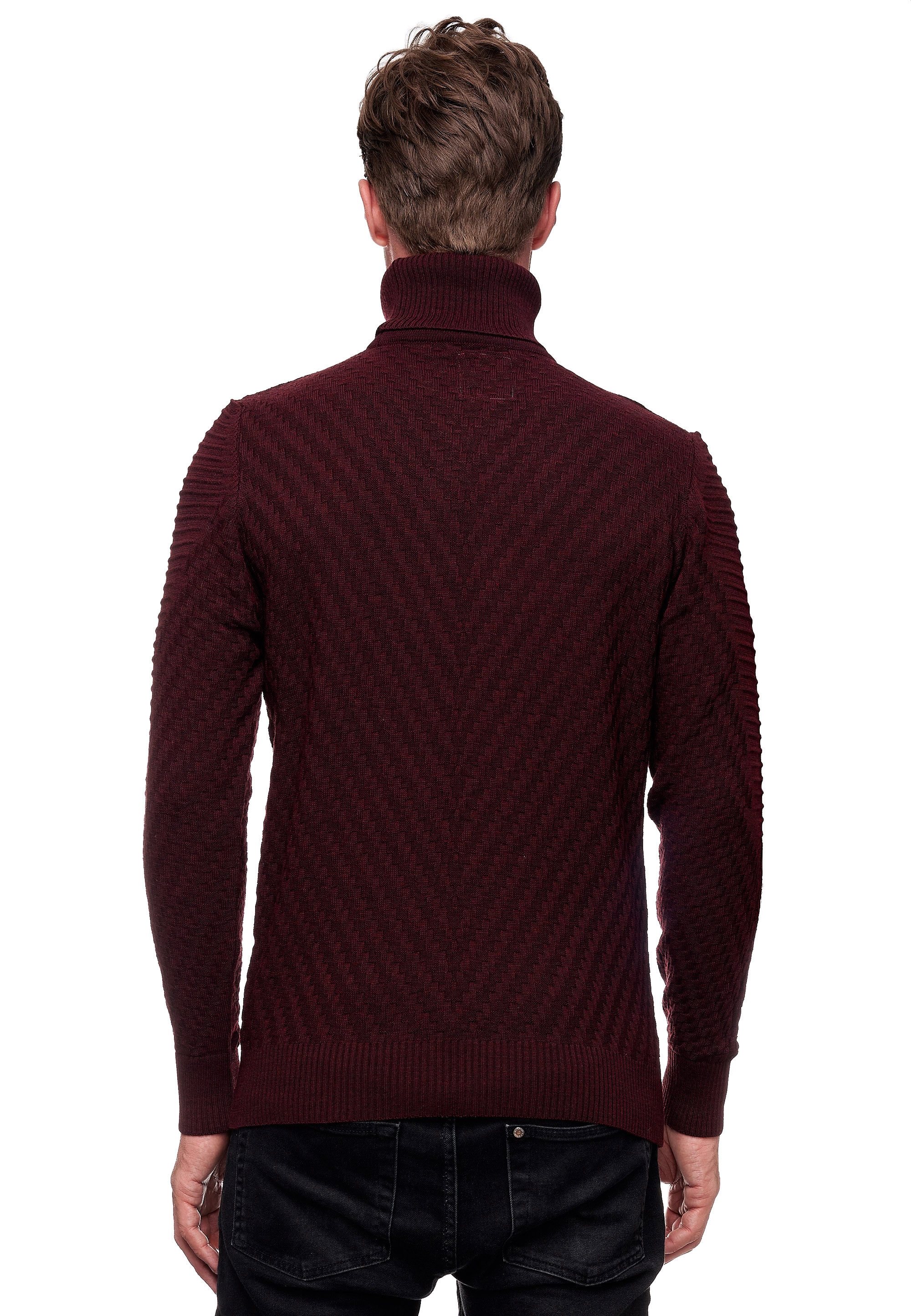 Rusty Neal Rollkragenpullover, in stilvollem Feinstrick