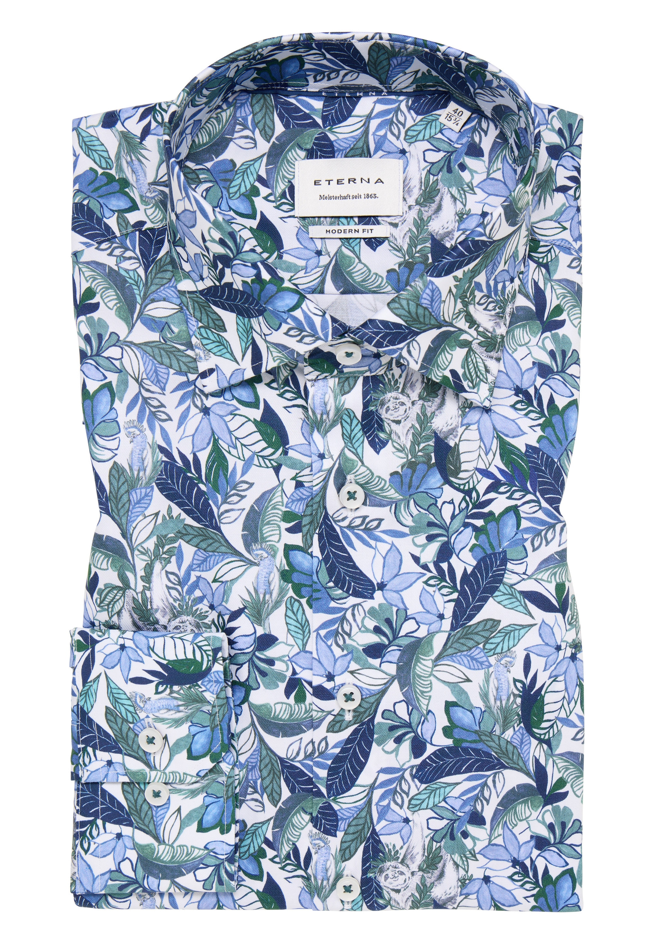 Eterna Langarmhemd »MODERN FIT« NON IRON (bügelfrei)