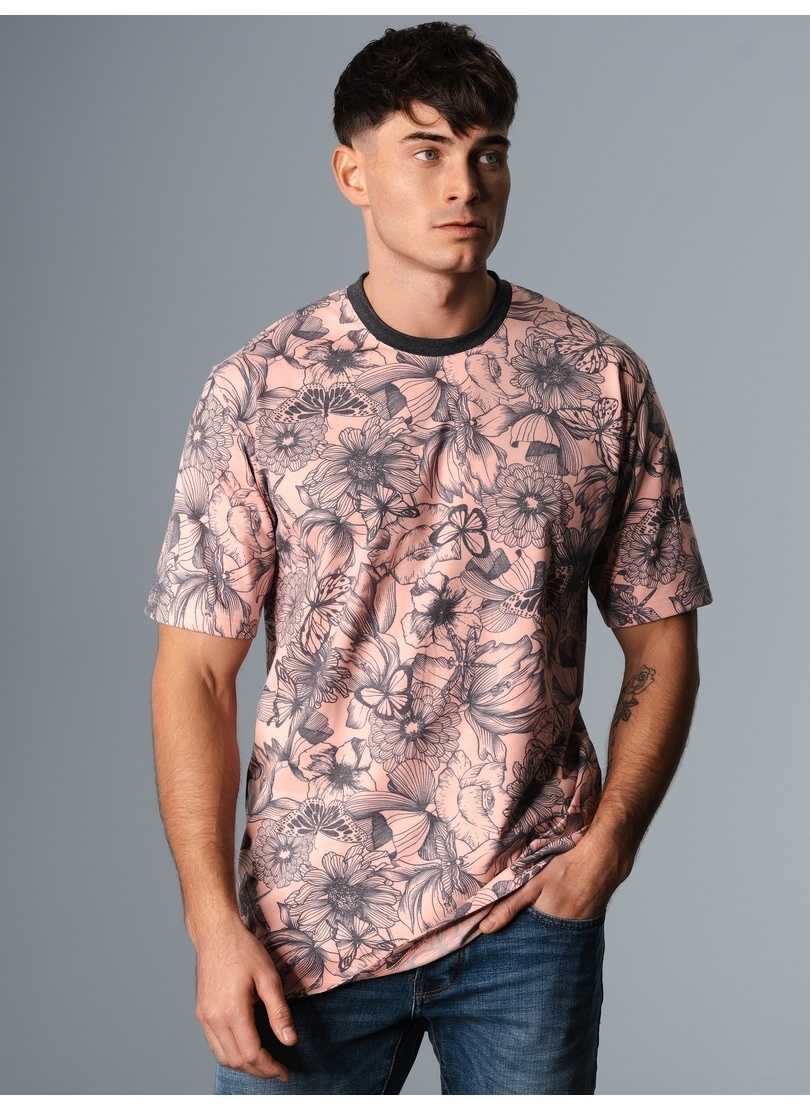 Trigema T-Shirt »TRIGEMA T-Shirt mit modischem Allover-Blumen-Print«, (1 tlg.)