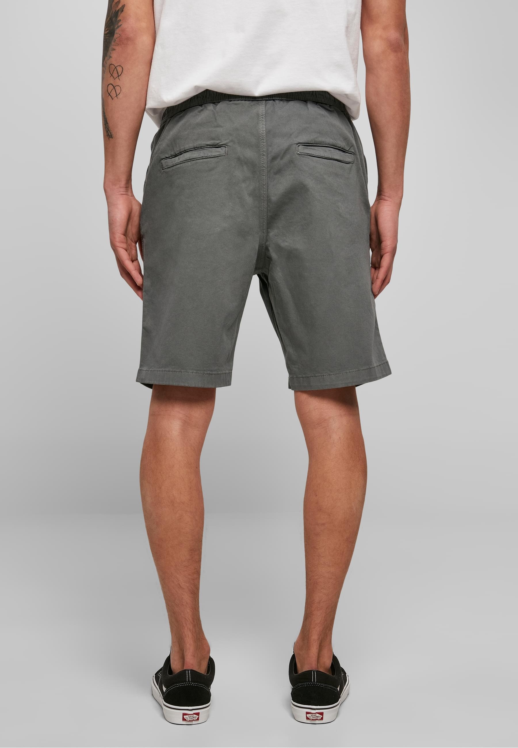 URBAN CLASSICS Stoffhose »Urban Classics Herren Stretch Twill Joggshorts«, (1 tlg.)
