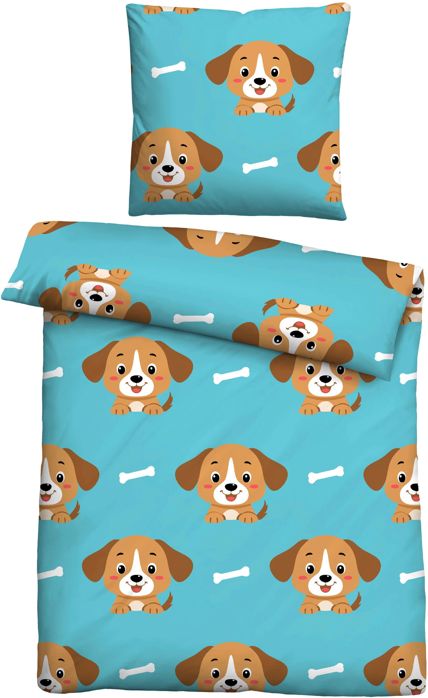 Castell - Markenbettwäsche Jugendbettwäsche "0330247" 2 Stk. tlg. Polar-Fle günstig online kaufen