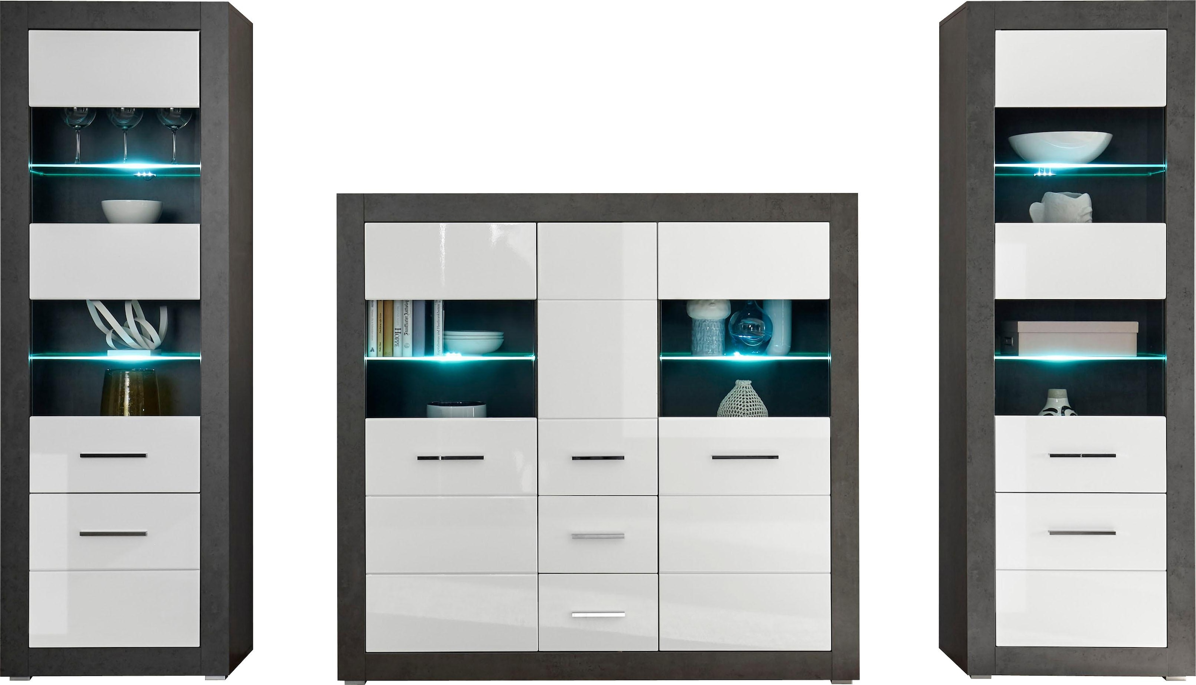 INOSIGN Wohnwand »Etero«, (Set, 3 St.)