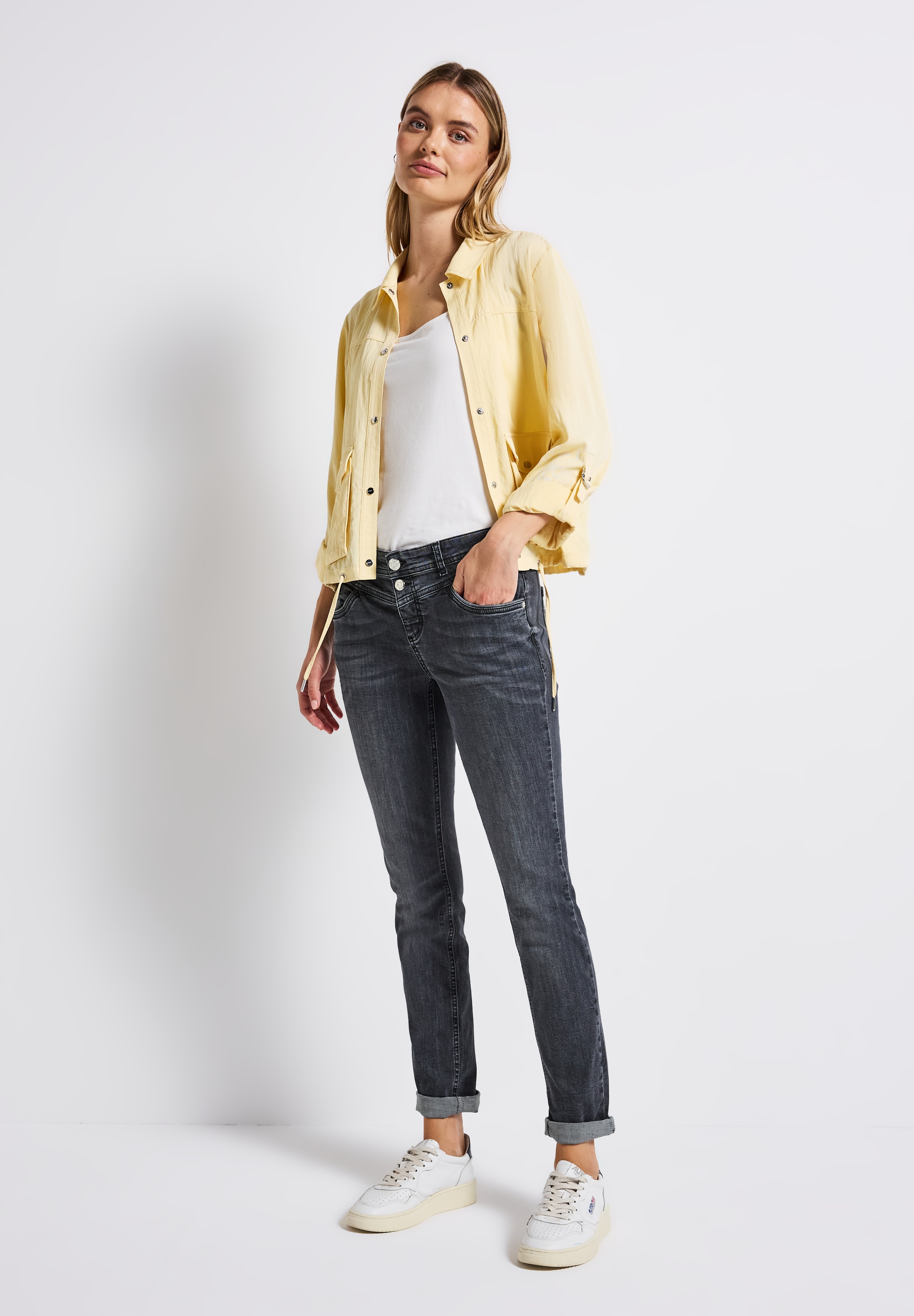 STREET ONE Comfort-fit-Jeans, Middle Waist