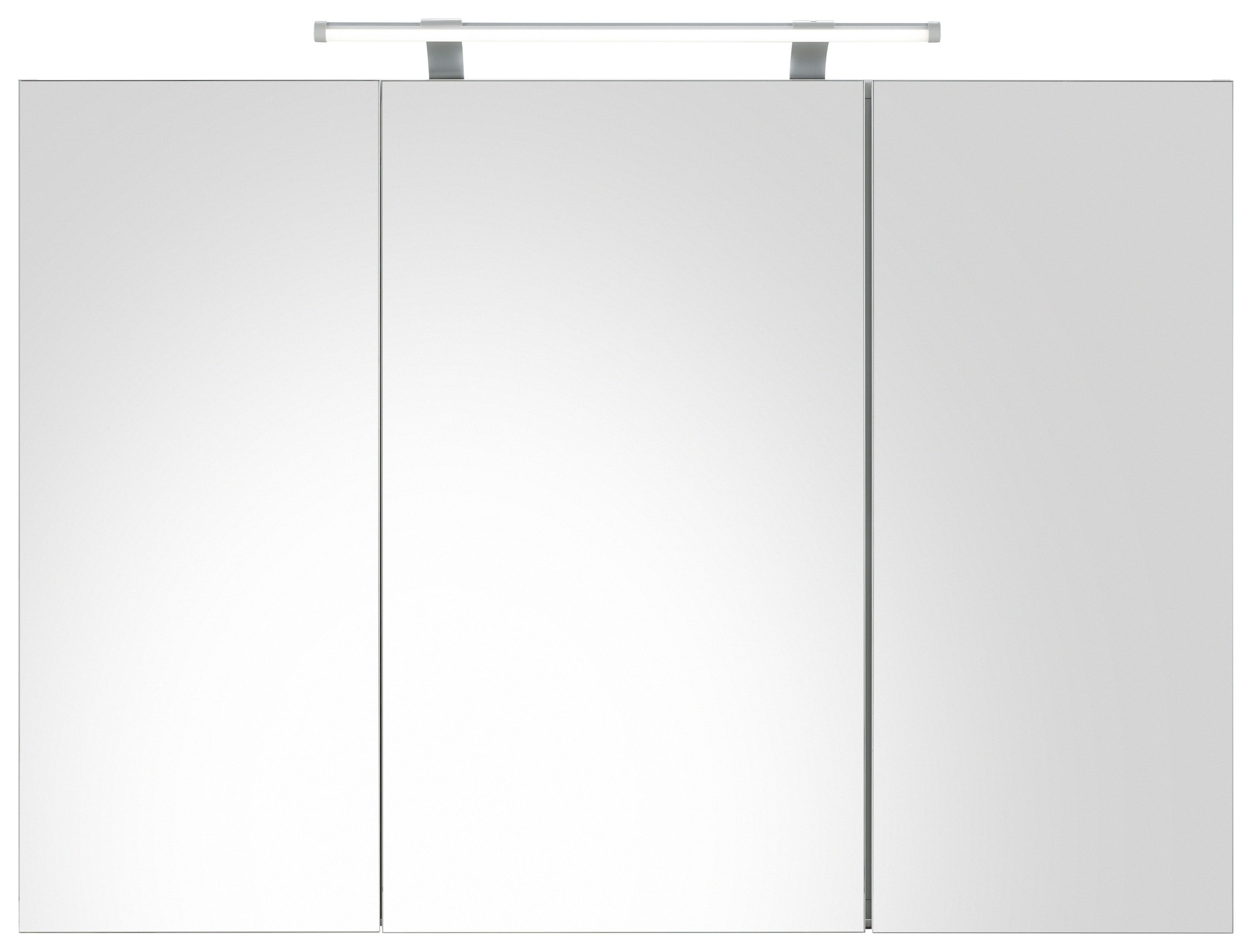 Schildmeyer Spiegelschrank »Dorina«, Breite 100 cm, 3-türig,  LED-Beleuchtung, Schalter-/Steckdosenbox kaufen | BAUR