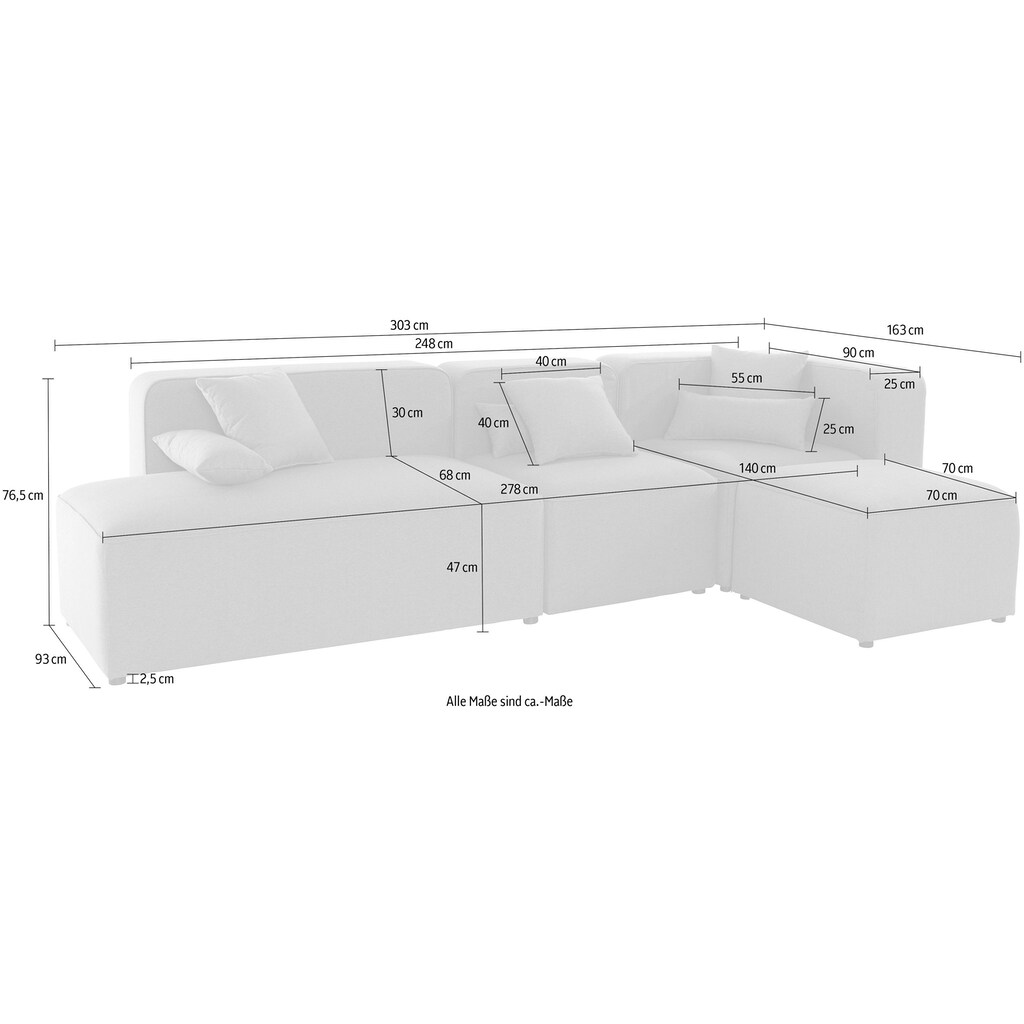 andas Ecksofa »Sundstrup L-Form«