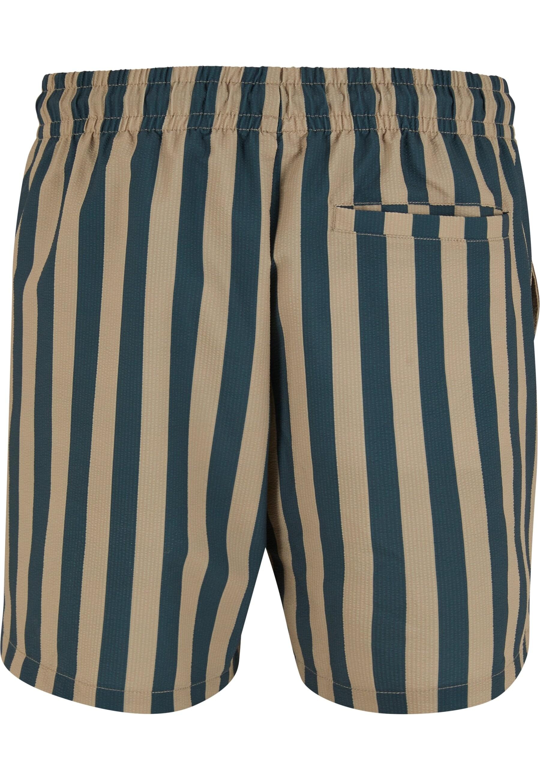 URBAN CLASSICS Badeshorts »Urban Classics Striped Seersucker Swim Shorts«