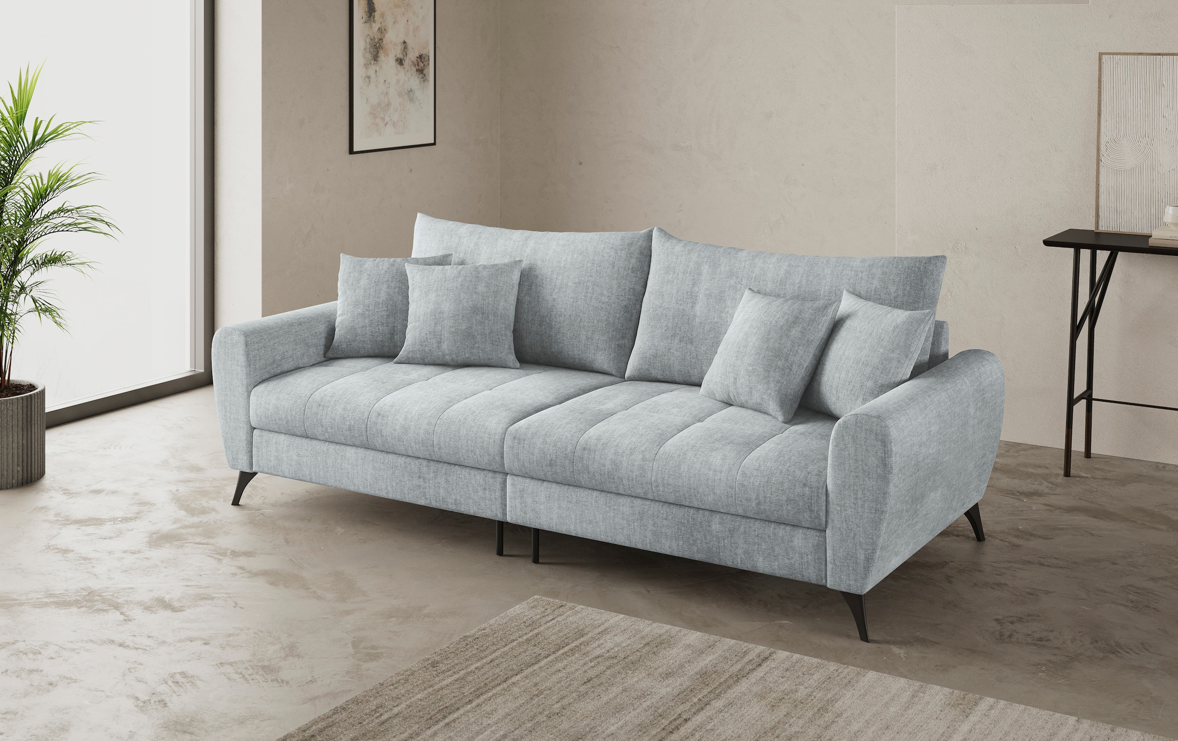 Mr. Couch Big-Sofa »Blackburn II«, Wahlweise mit Kaltschaumpolsterung bis 140 kg belastbar