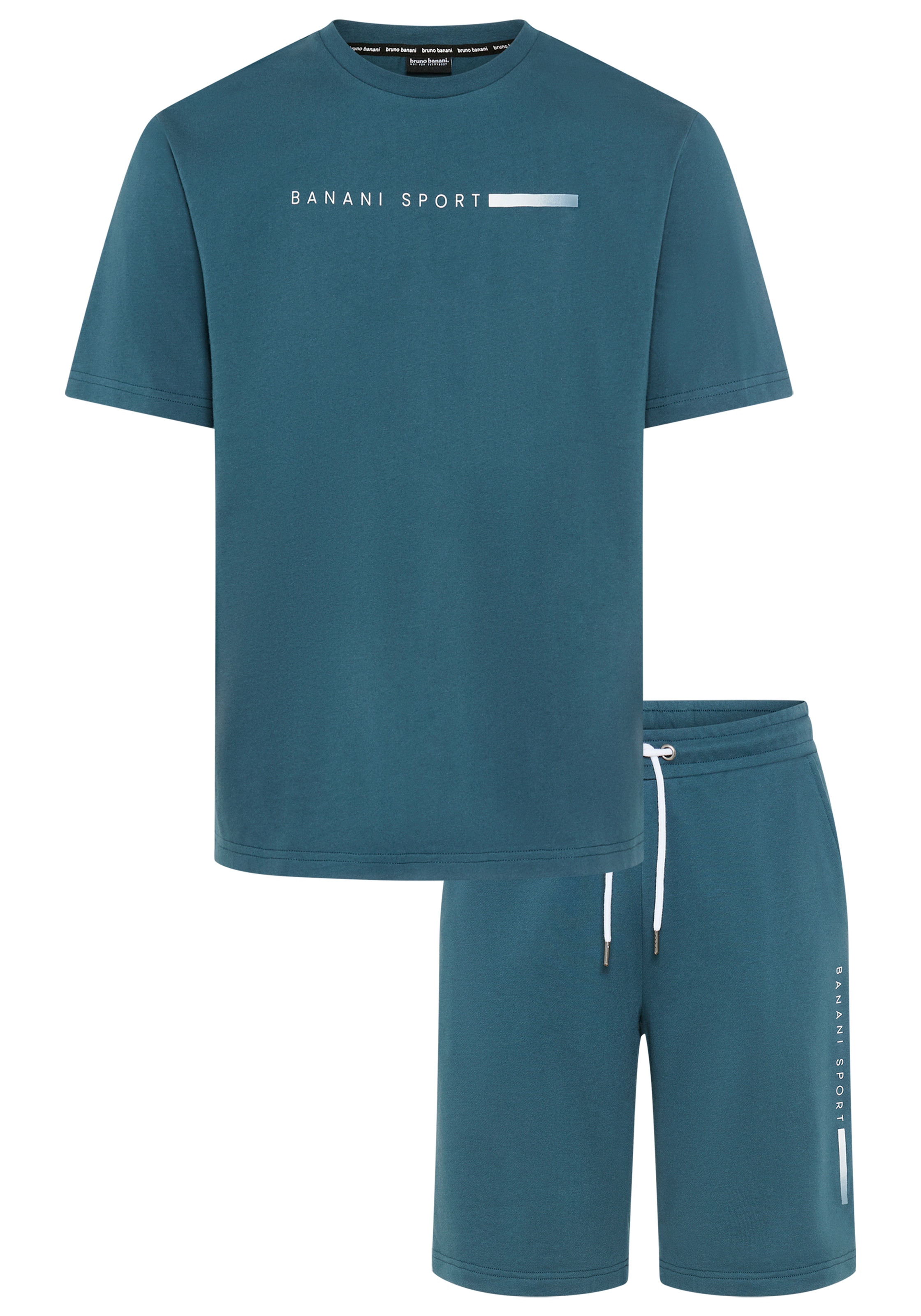 Bruno Banani Freizeitanzug Set, 2 tlg. praktisches zweiteiliges Set, aus Baumwolle