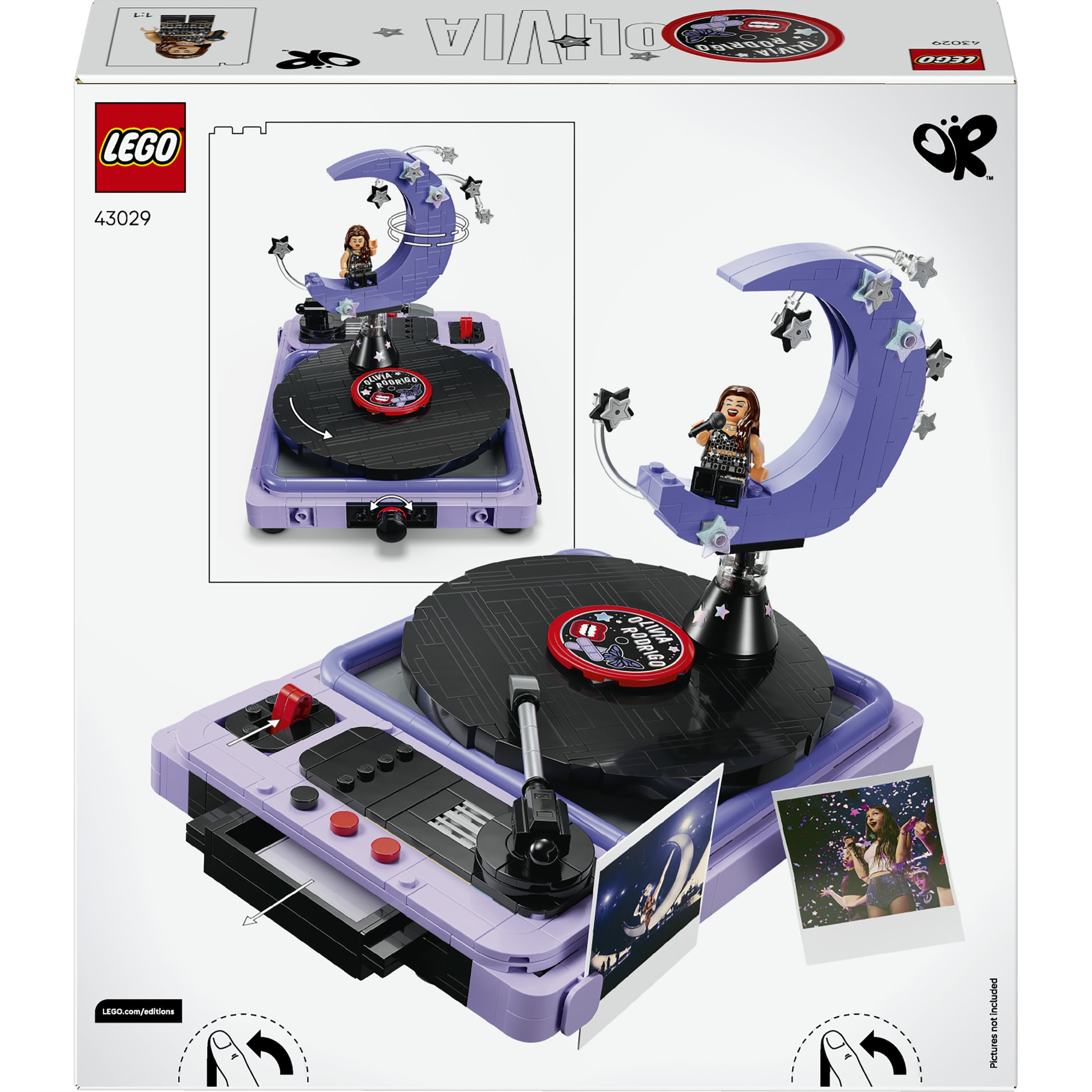 LEGO® Konstruktionsspielsteine »Olivia Rodrigos Konzertmond (43029), LEGO Editions Music« Made in Europe