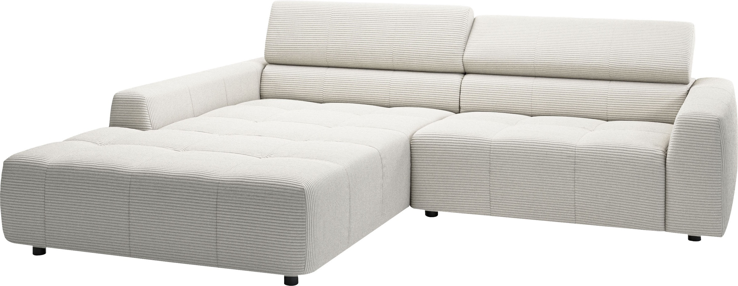 Thumbnail - 3C Candy Ecksofa "Denver auch mit Cord- und Easy care-Bezug, Kopfteilverstellung L-Form", wahlweise. mit motorischer Sit...